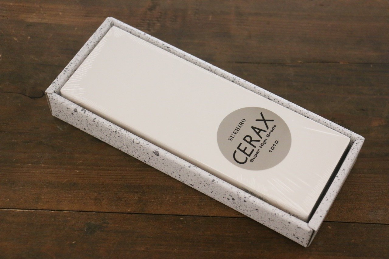 Suehiro CERAX 1010 Ceramic Medium Sharpening Stone with Rubber Base - #1000 - Japanny - Best Japanese Knife