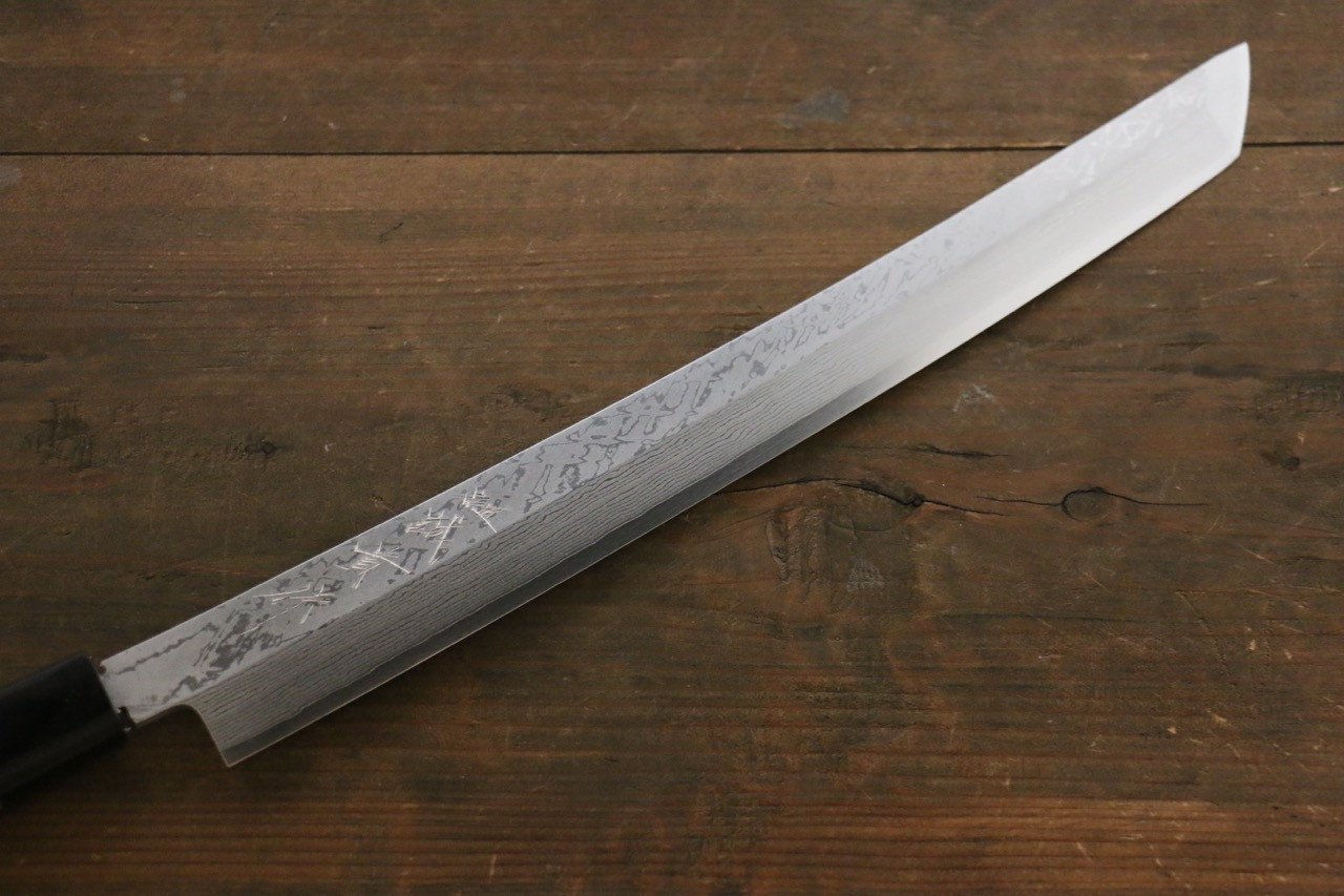 Shigeki Tanaka VG10 Sakimaru Takohiki 330mm Walnut Handle - Japanny - Best Japanese Knife