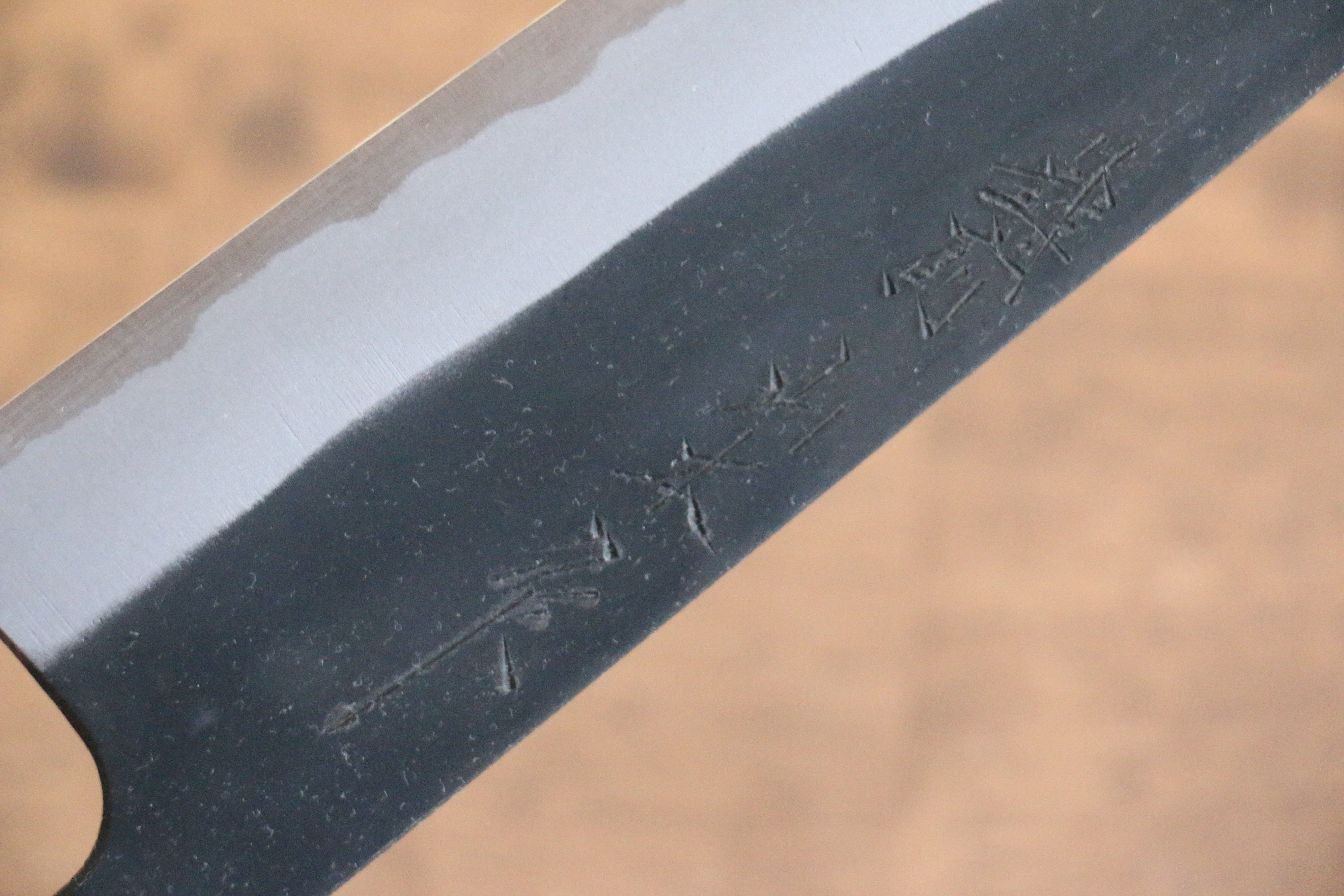 Nao Yamamoto White Steel No.2 Kurouchi Gyuto 180mm Cherry Wood Handle - Japanny - Best Japanese Knife