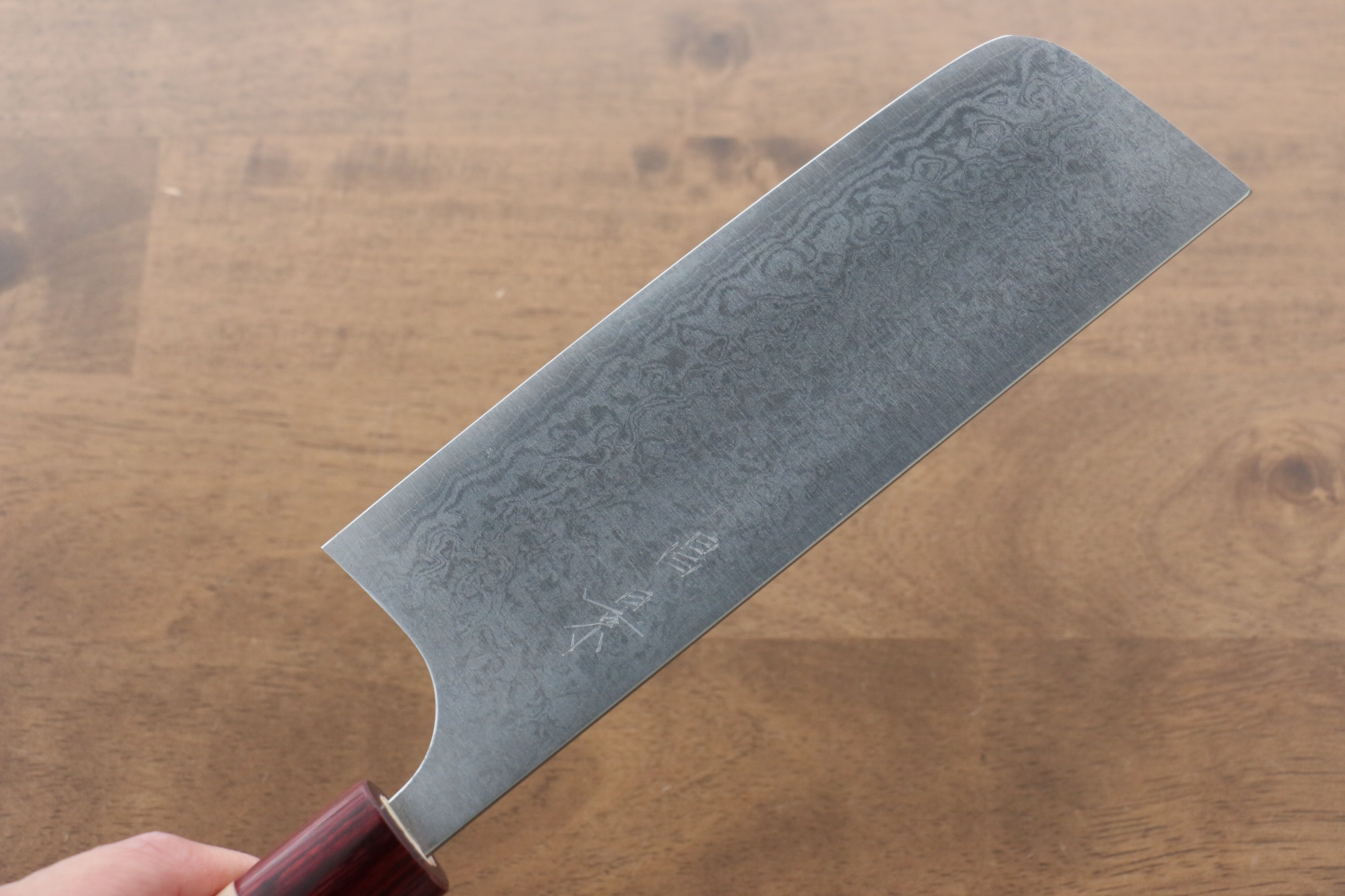 Masakage Kiri VG10 Damascus Nakiri 170mm Magnolia Handle - Japanny - Best Japanese Knife