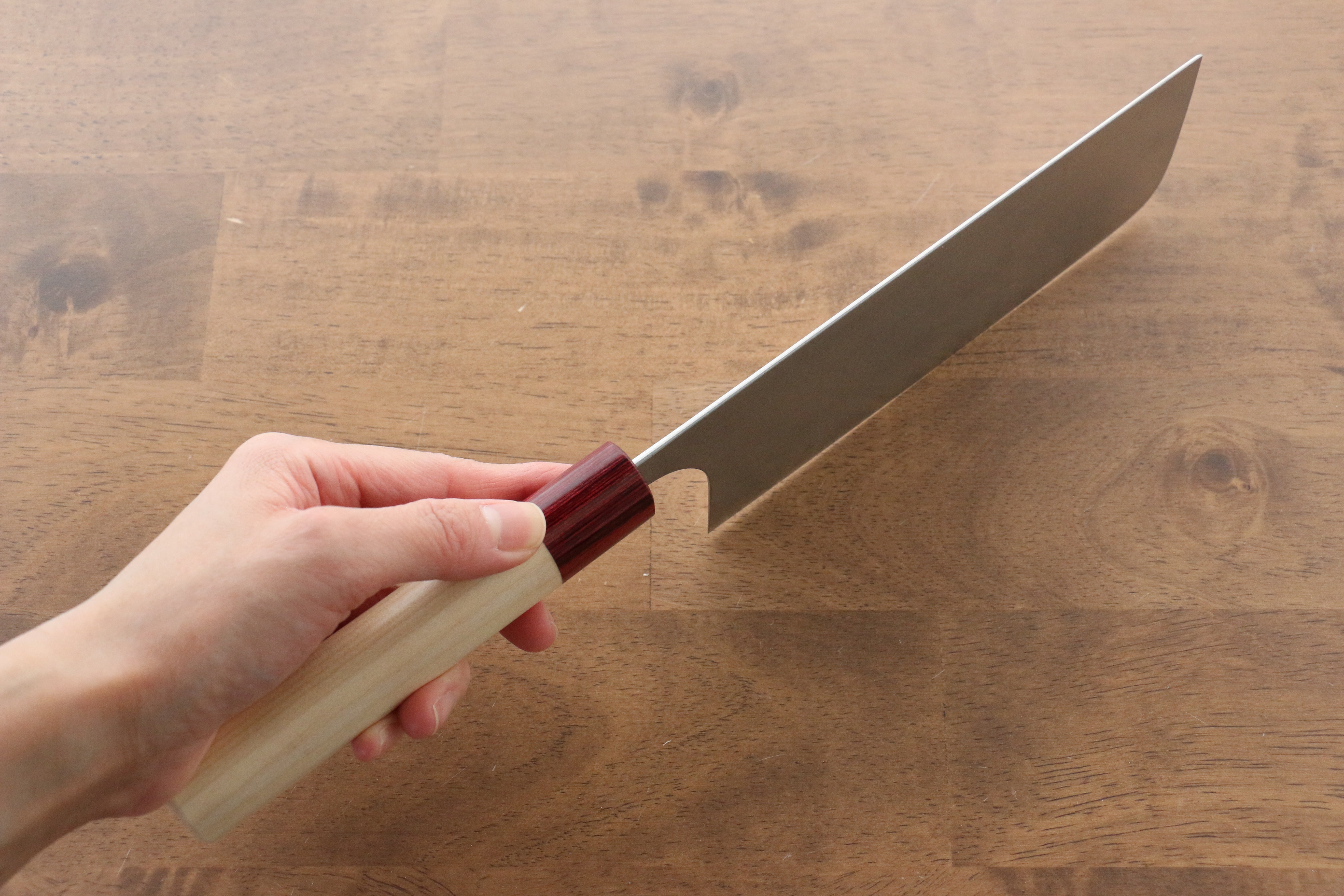 Masakage Kiri VG10 Damascus Nakiri 170mm Magnolia Handle - Japanny - Best Japanese Knife