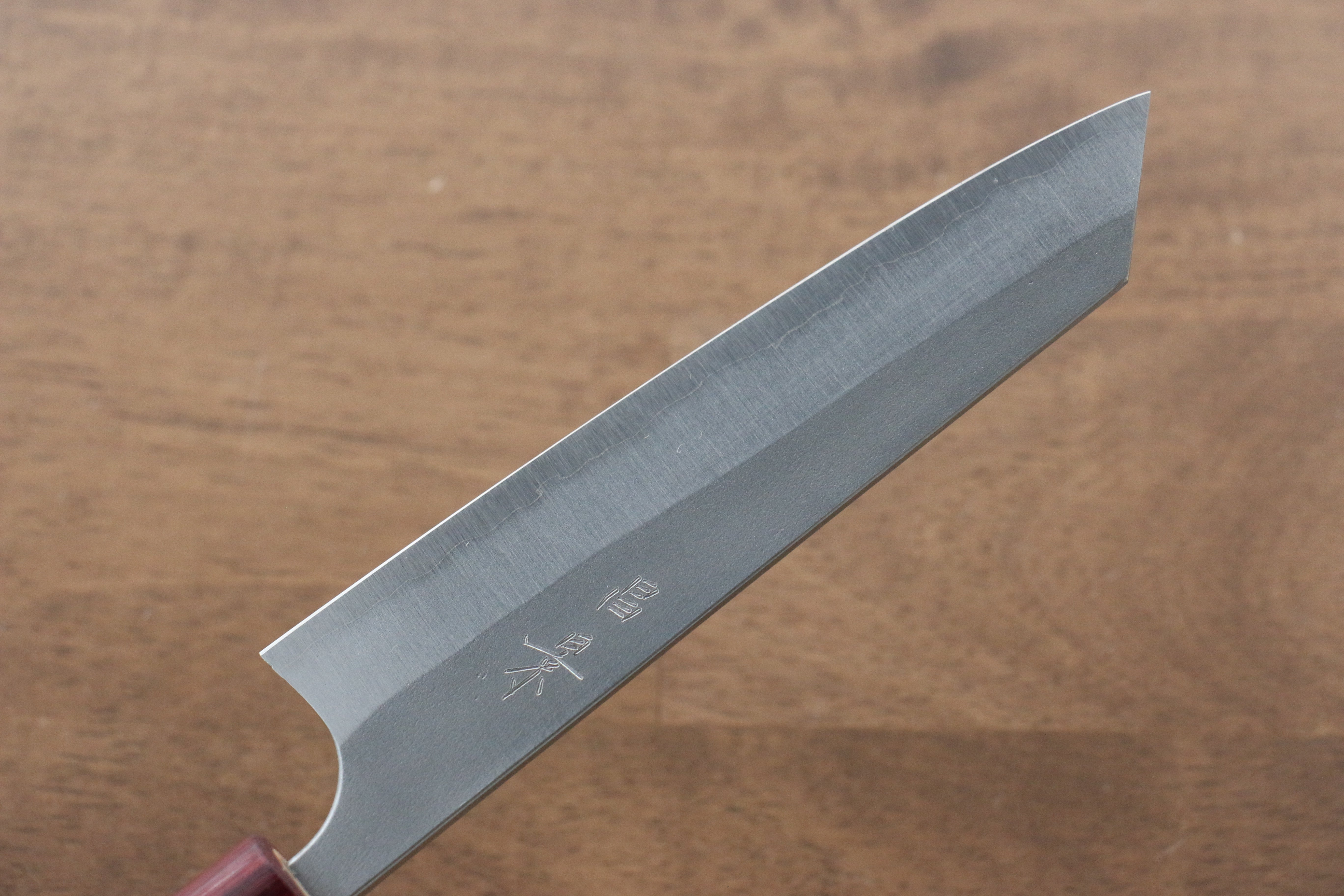 Masakage Yuki White Steel No.2 Nashiji Small Bunka 130mm Magnolia Handle - Japanny - Best Japanese Knife