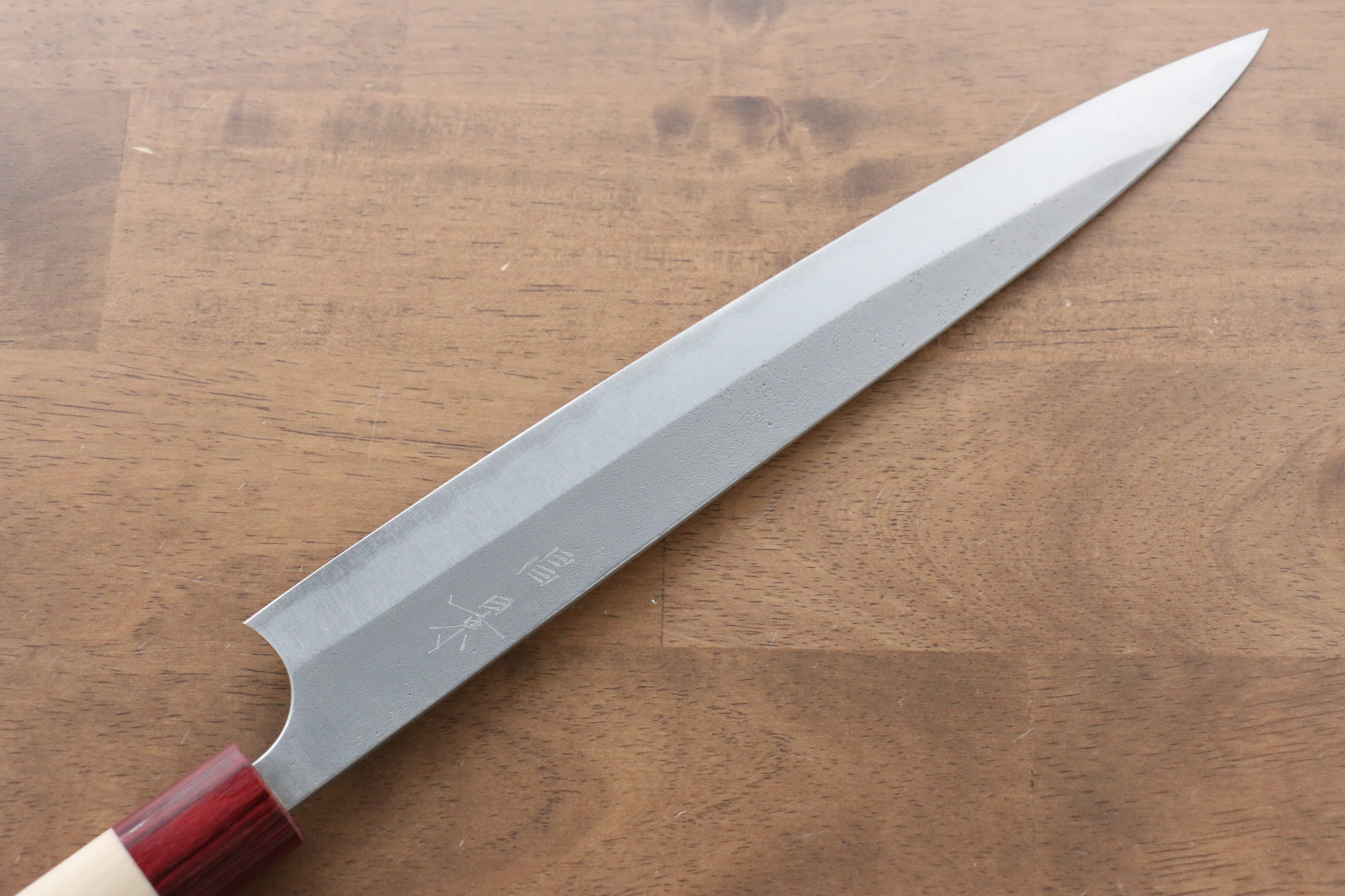Masakage Yuki White Steel No.2 Nashiji Sujihiki 270mm Magnolia Handle - Japanny - Best Japanese Knife
