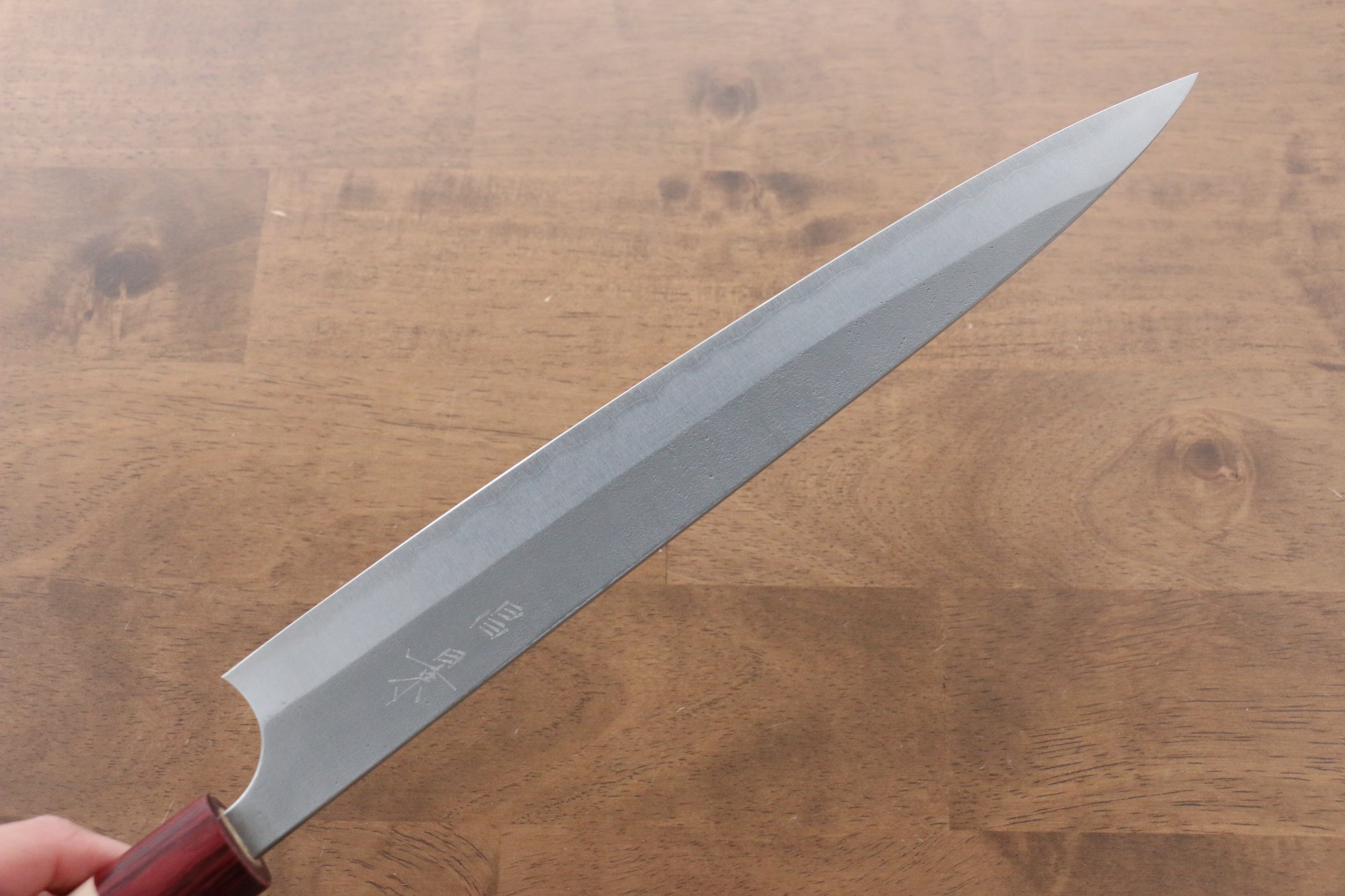 Masakage Yuki White Steel No.2 Nashiji Sujihiki 270mm Magnolia Handle - Japanny - Best Japanese Knife