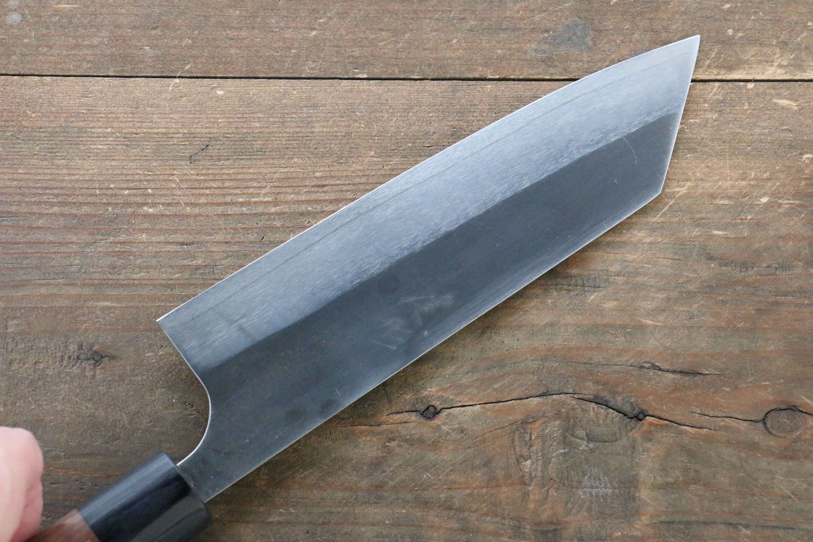 Shungo Ogata SG2 Kurouchi Black Finished Bunka 180mm Shitan Handle - Japanny - Best Japanese Knife