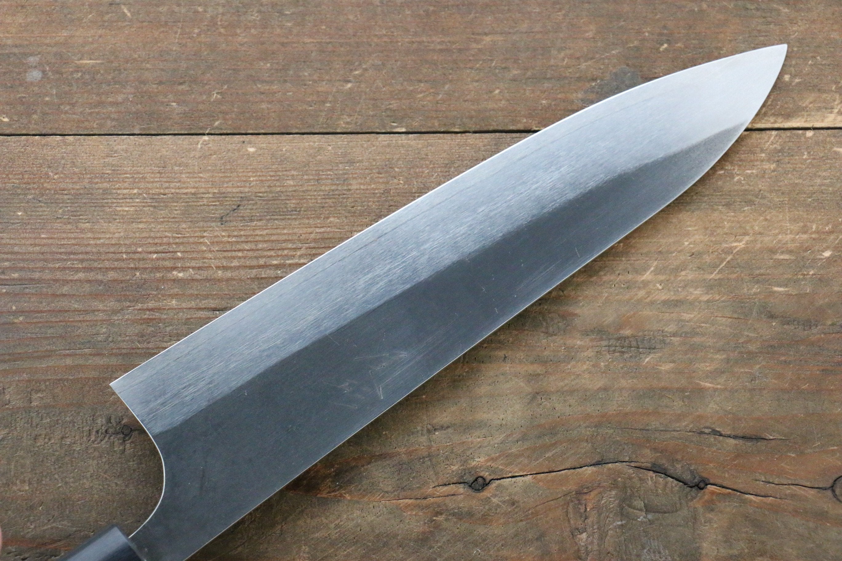 Shungo Ogata SG2 Kurouchi Black Finished Gyuto 210mm Shitan Handle - Japanny - Best Japanese Knife