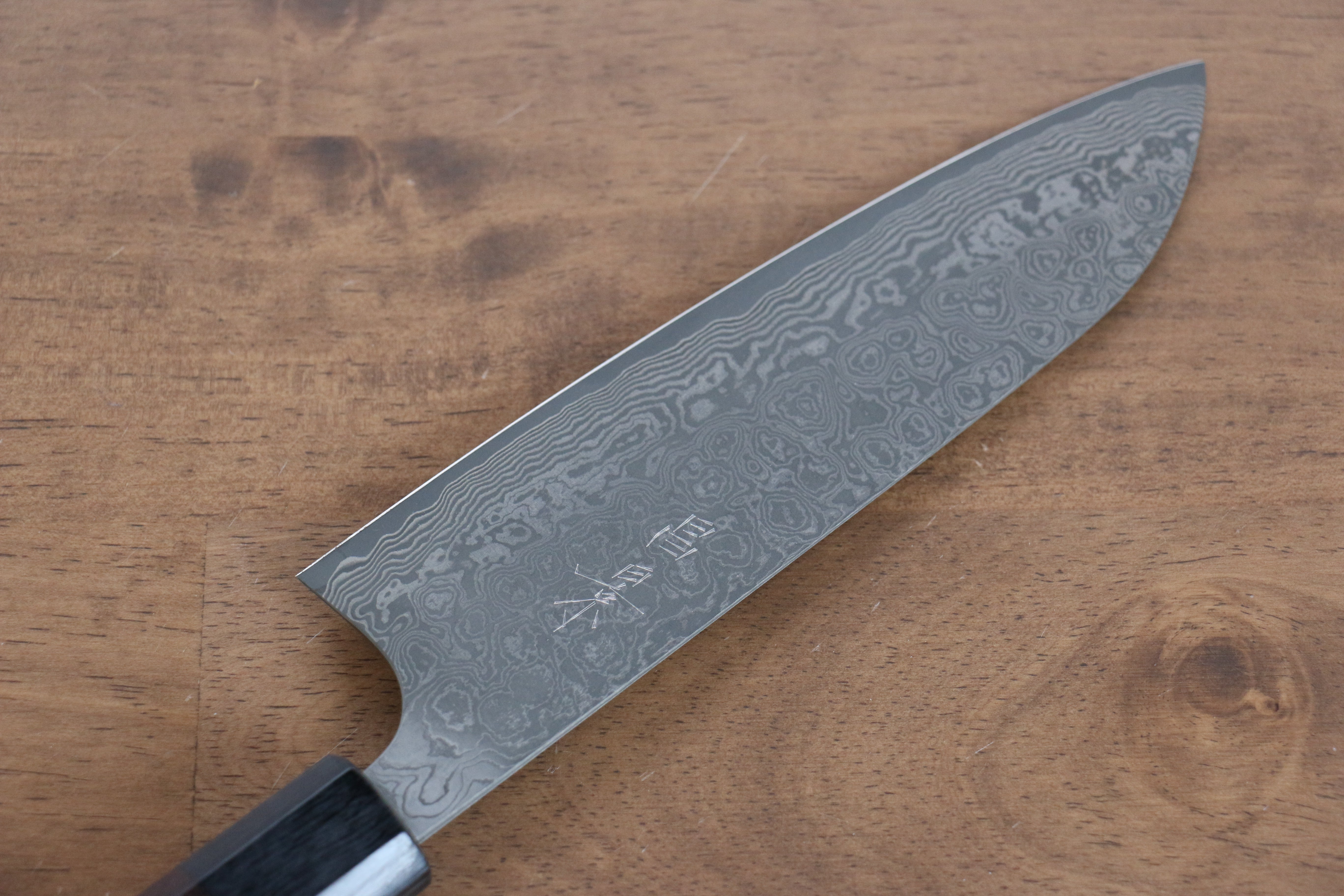 Masakage Kumo VG10 Damascus Santoku 165mm Shitan Handle - Japanny - Best Japanese Knife