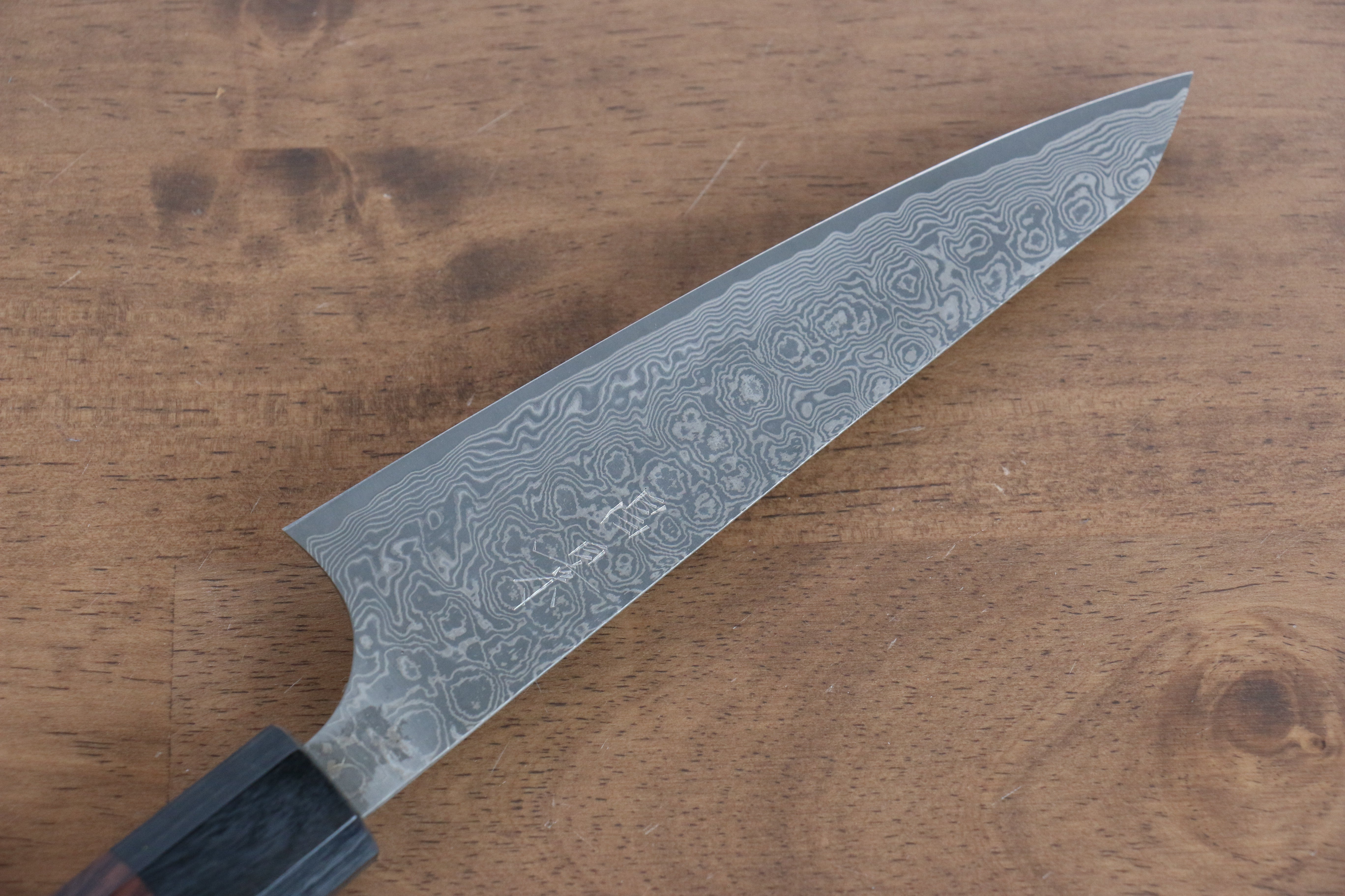 Masakage Kumo VG10 Damascus Honesuki Boning 170mm Shitan Handle - Japanny - Best Japanese Knife
