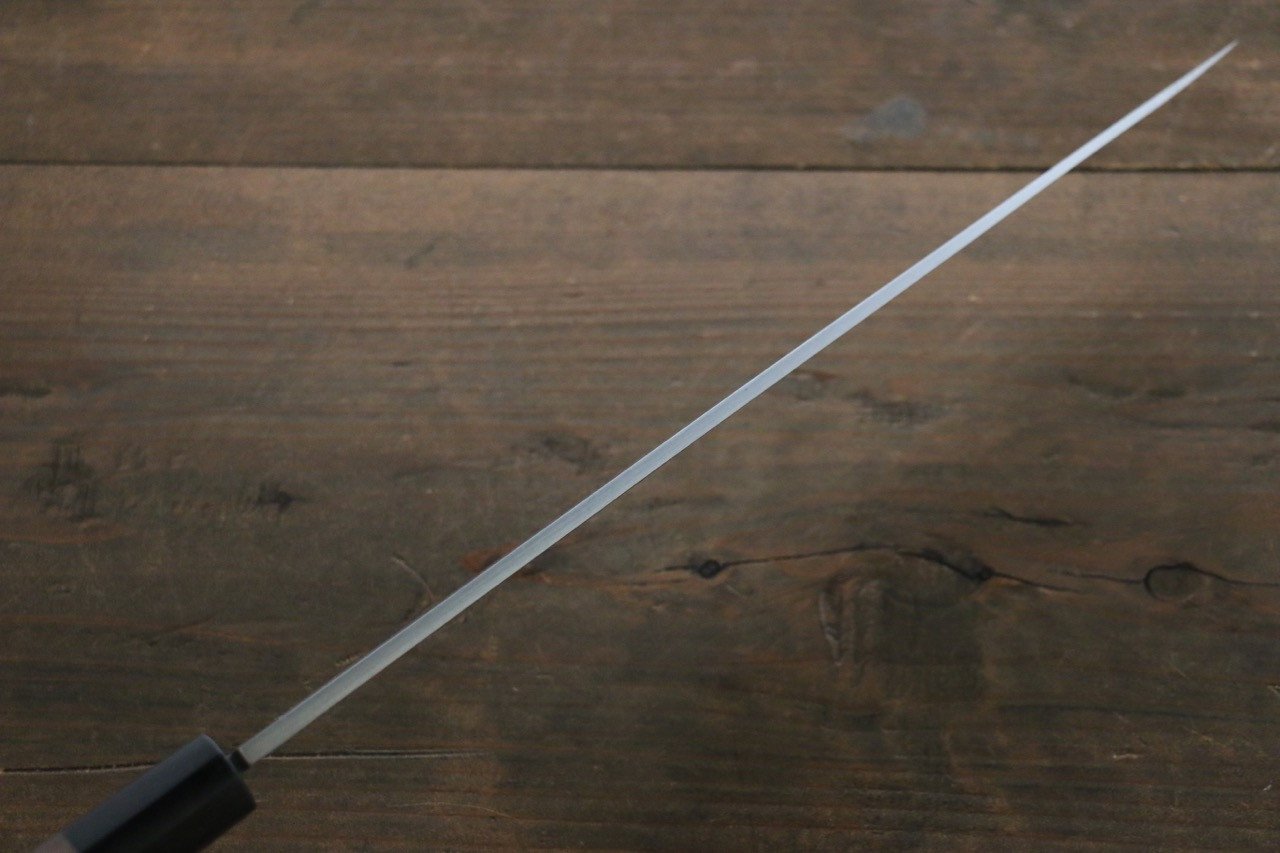 Hideo Kitaoka Blue Steel No.2 Damascus Yanagiba 300mm Shitan Handle - Japanny - Best Japanese Knife