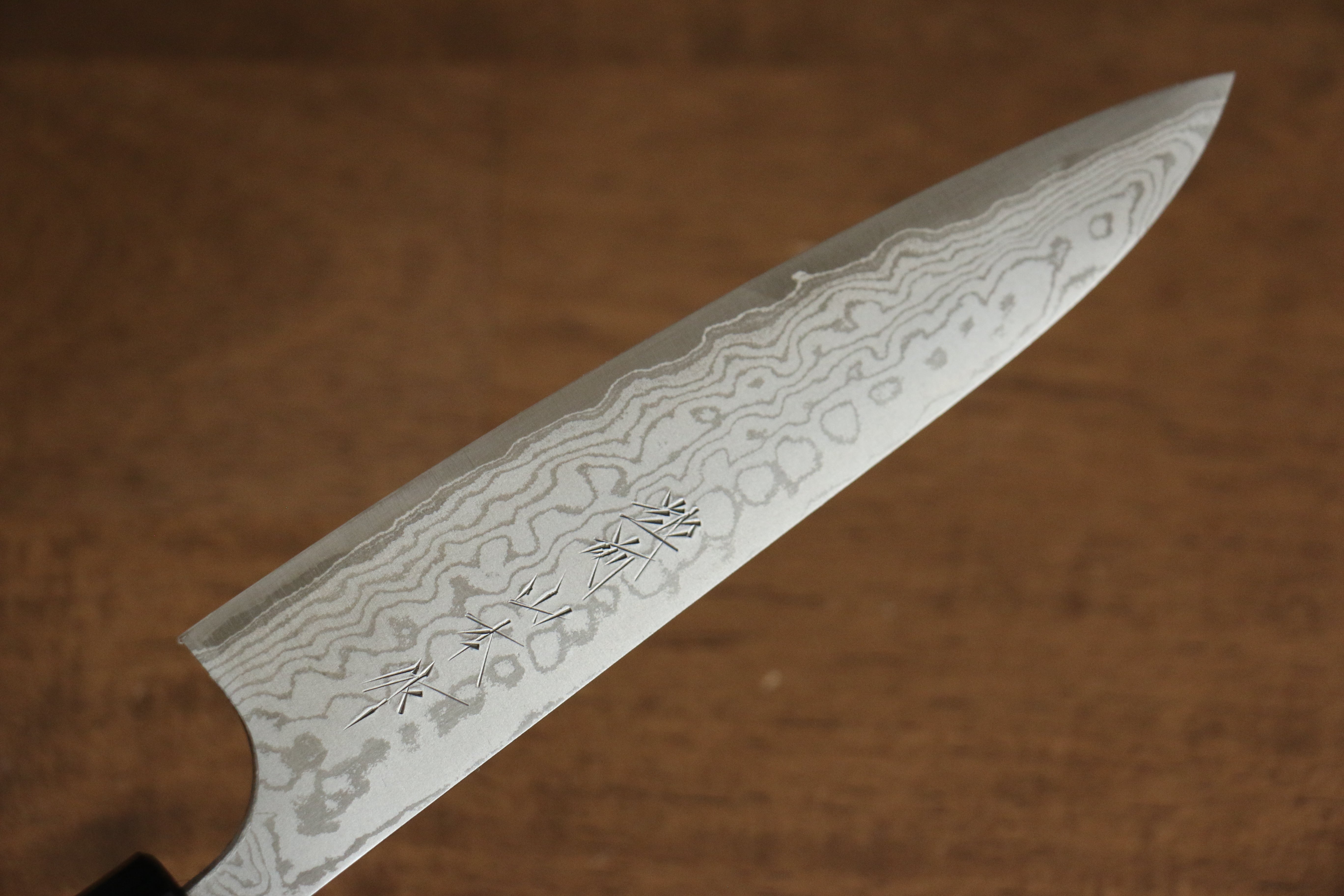 Nao Yamamoto VG10 Damascus Petty-Utility 135mm Walnut Handle - Japanny - Best Japanese Knife