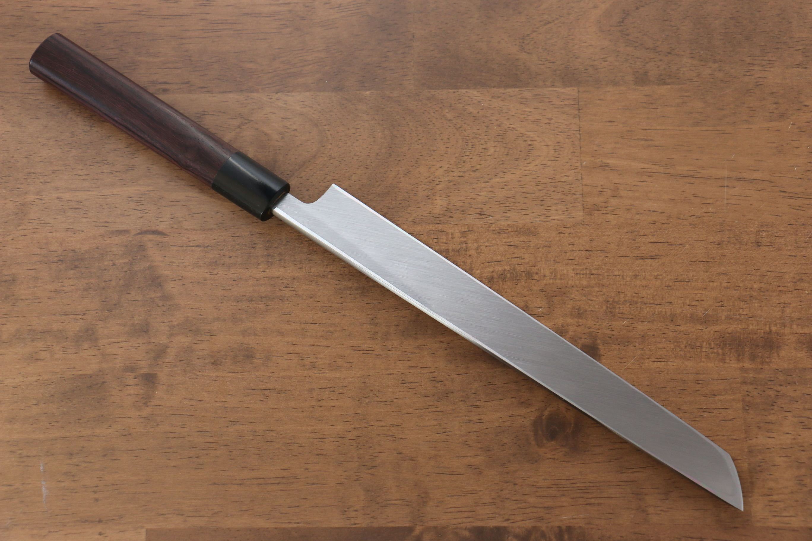 Jikko White Steel No.2 Sakimaru Yanagiba 240mm Shitan Handle - Japanny - Best Japanese Knife