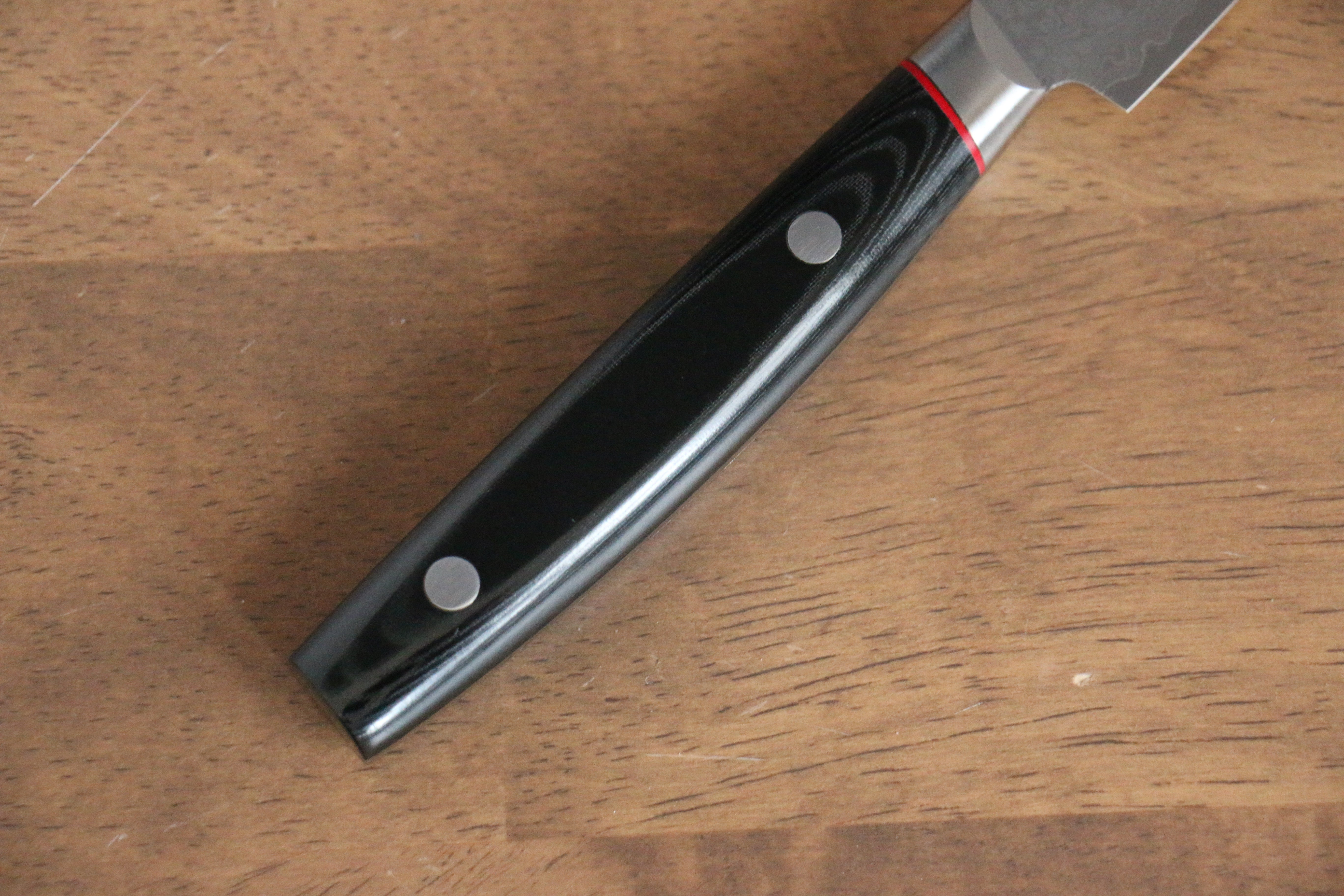 Seisuke Saiun VG10 Damascus Paring 90mm Black Micarta Handle - Japanny - Best Japanese Knife