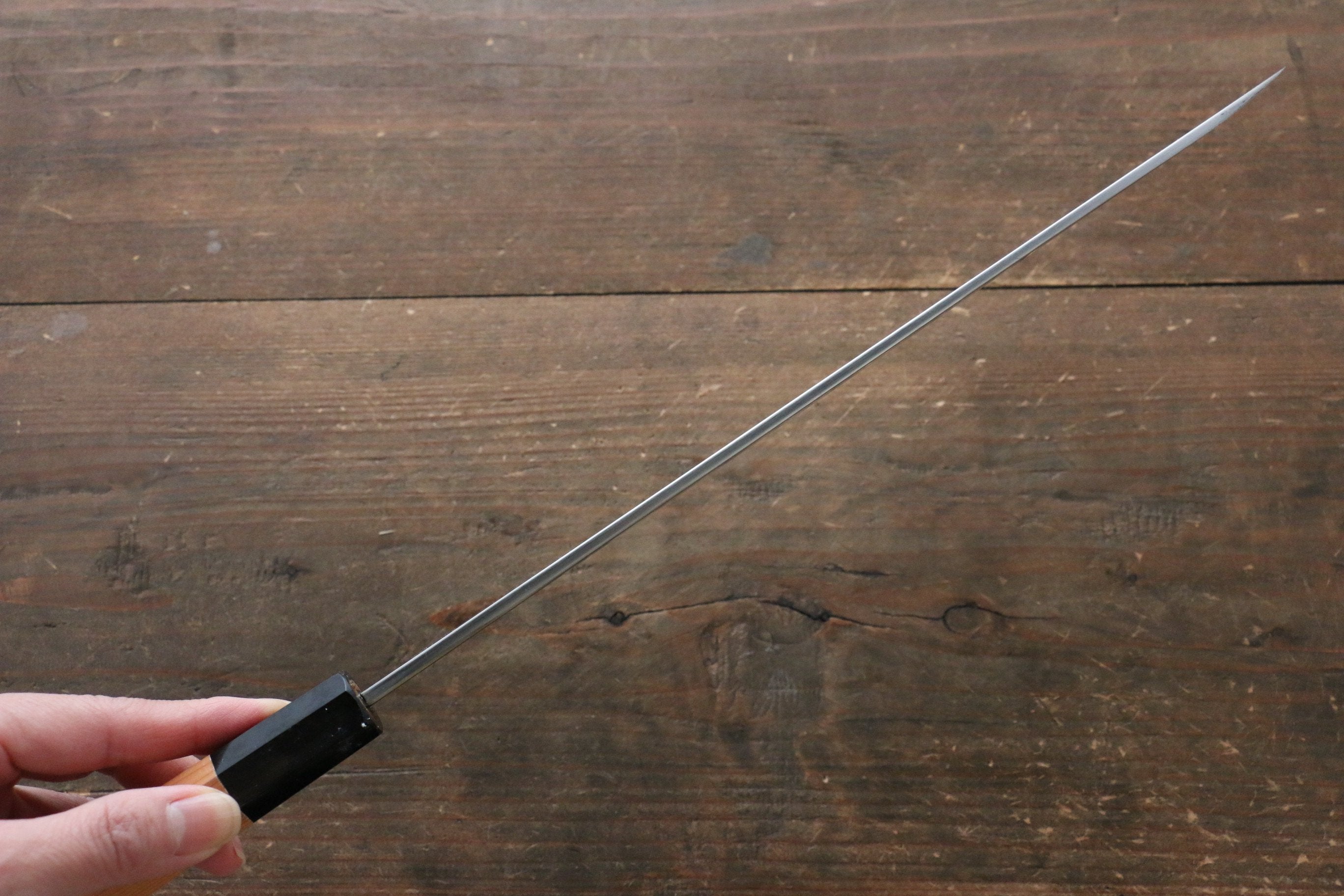 Sukenari ZDP4 Mirrored Finish Yanagiba Yew Tree Handle - Japanny - Best Japanese Knife