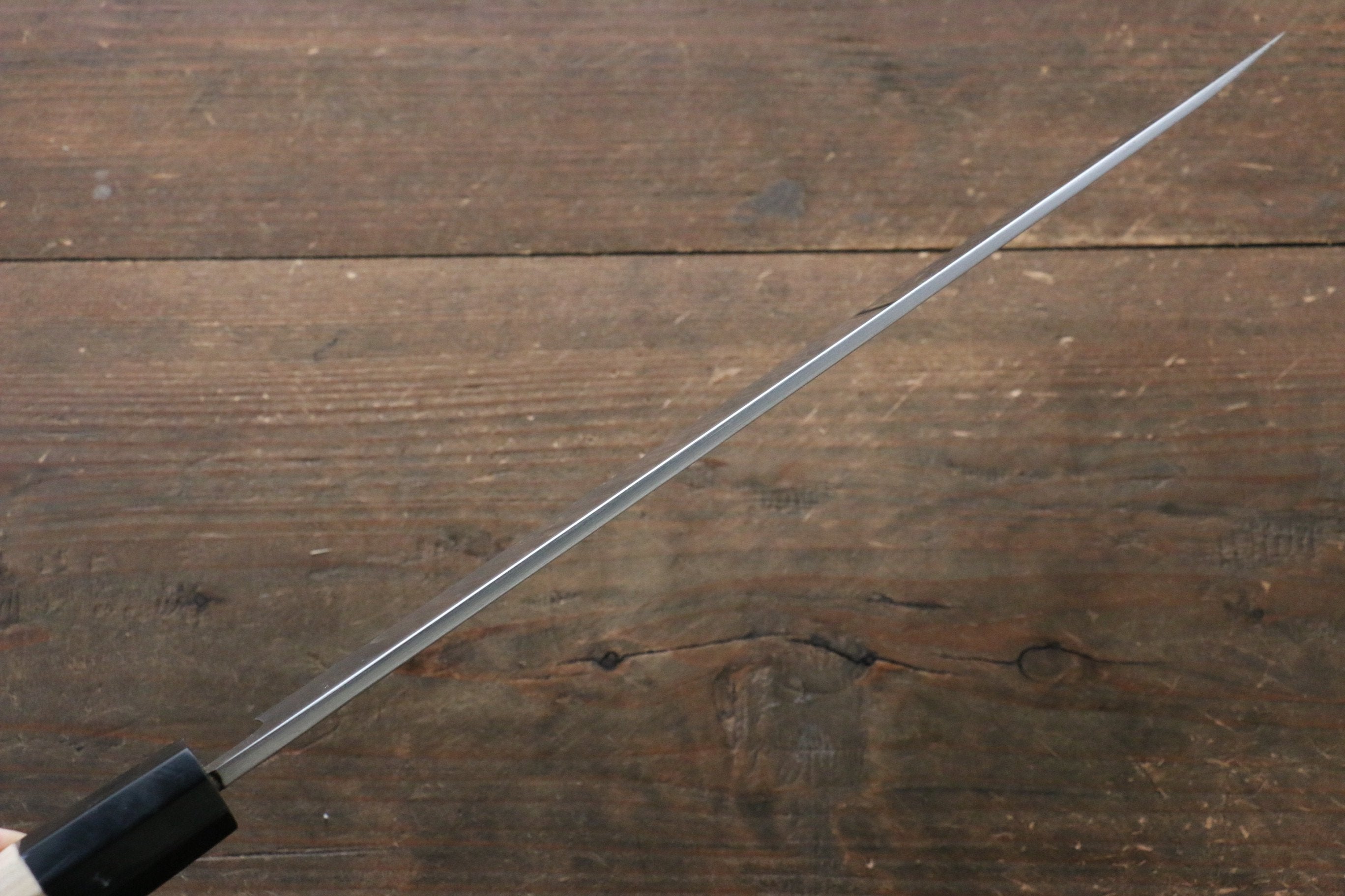 Sukenari VG10 2 Layer Mirrored Finish Yanagiba Magnolia Handle - Japanny - Best Japanese Knife