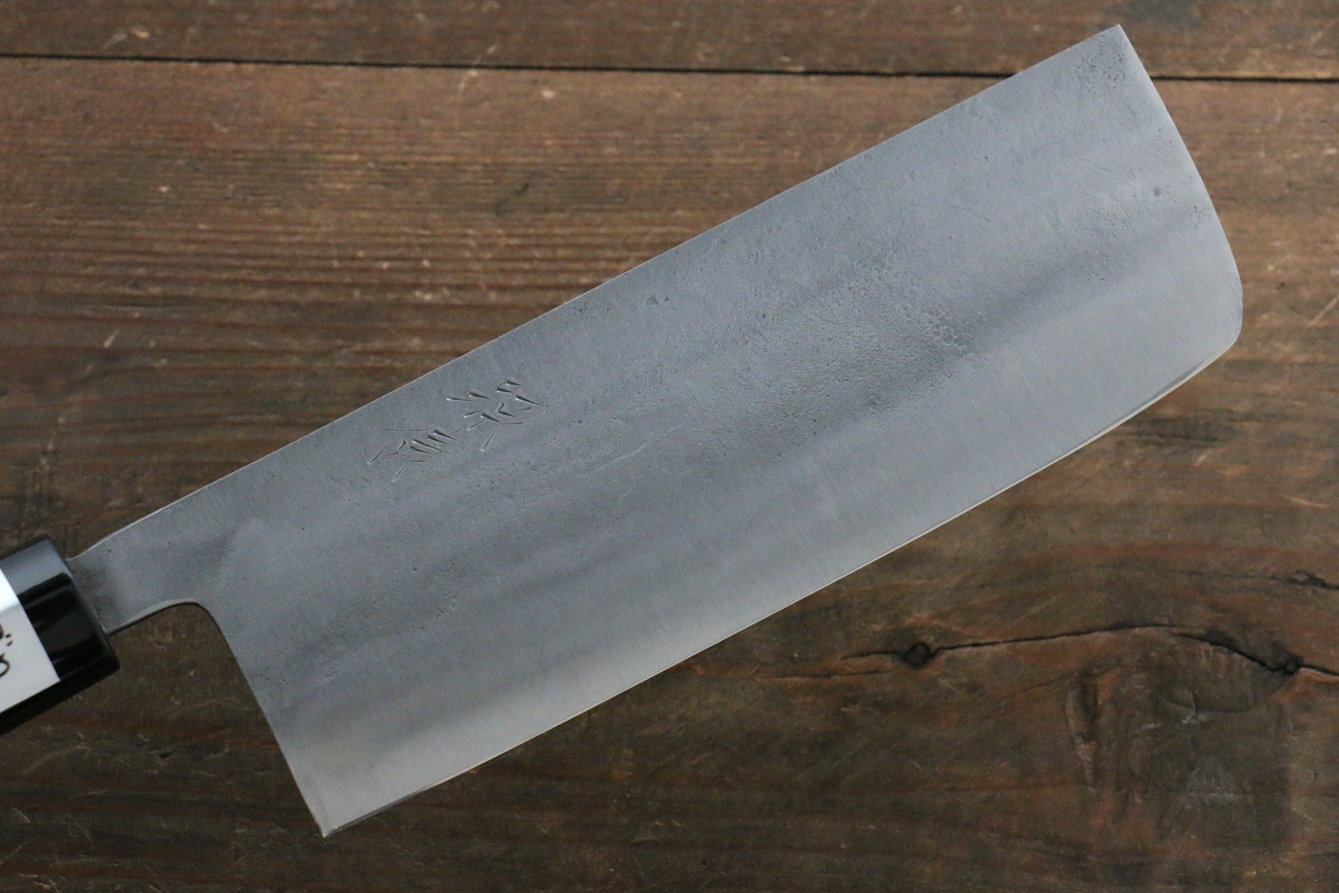 Fujiwara Teruyasu White Steel No.1 Nashiji Nakiri 165mm Magnolia Handle - Japanny - Best Japanese Knife
