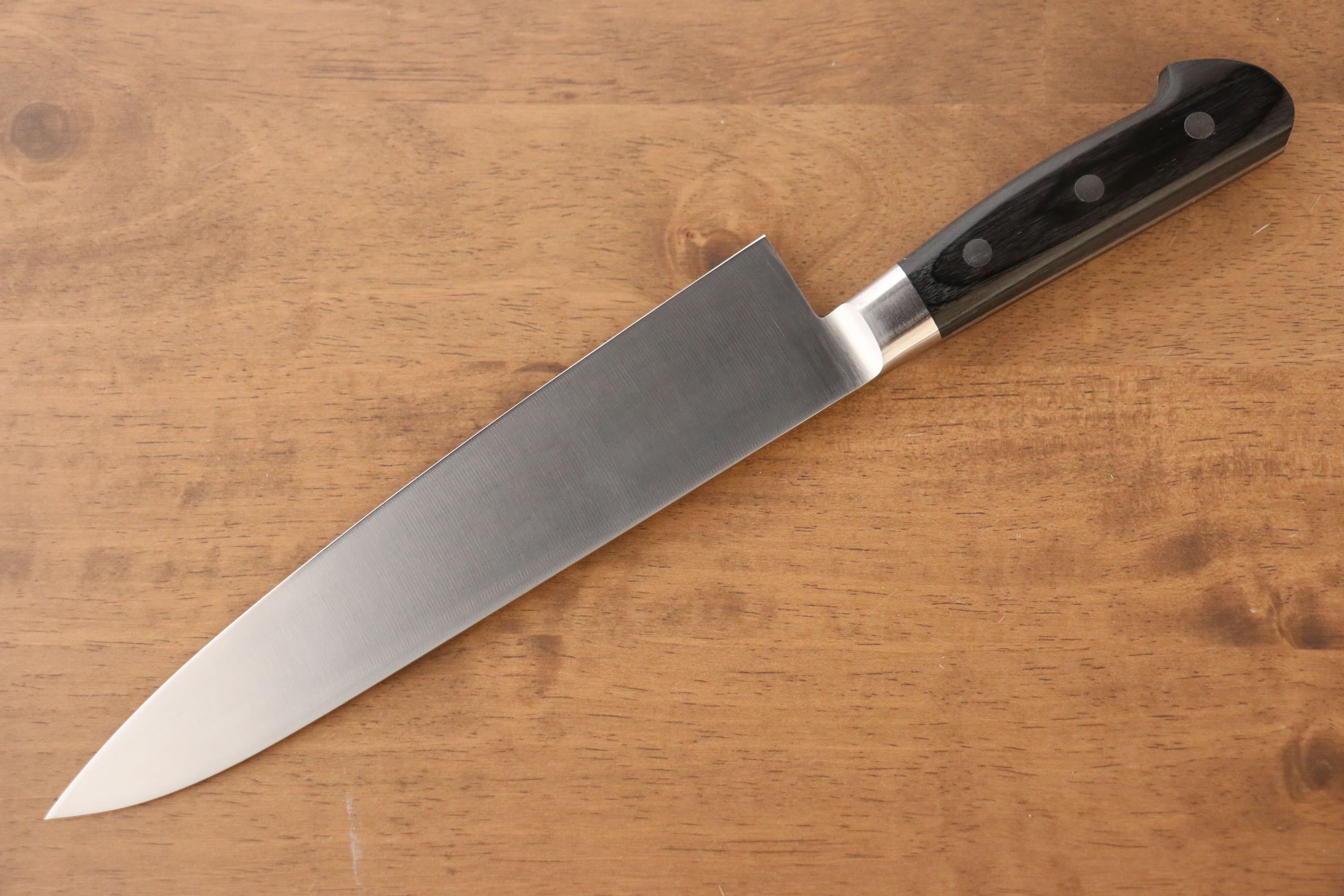 Iseya Molybdenum Gyuto 210mm Black Pakka wood Handle - Japanny - Best Japanese Knife