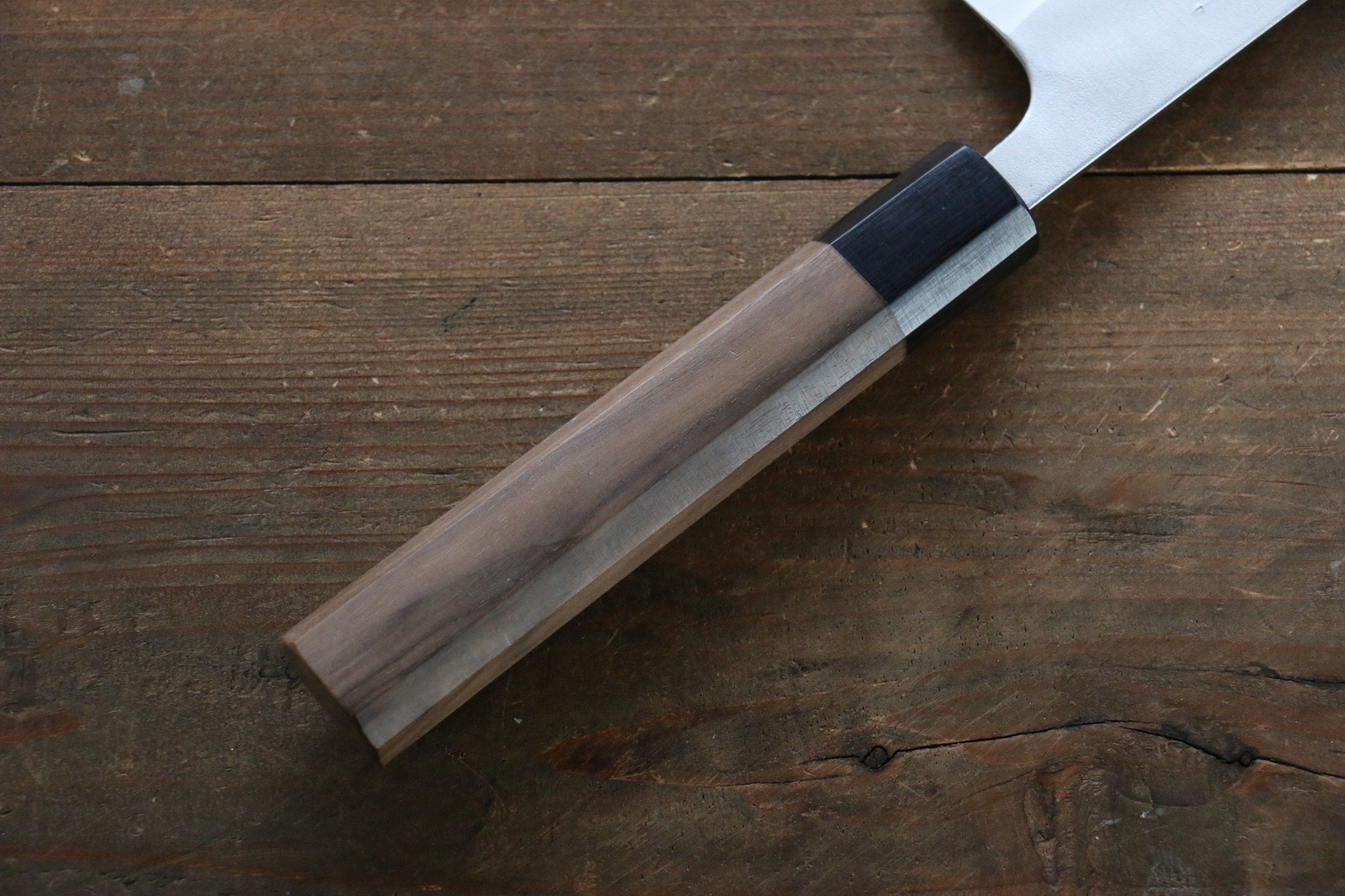 Nao Yamamoto Silver Steel No.3 Nashiji Gyuto 210mm Walnut Handle - Japanny - Best Japanese Knife
