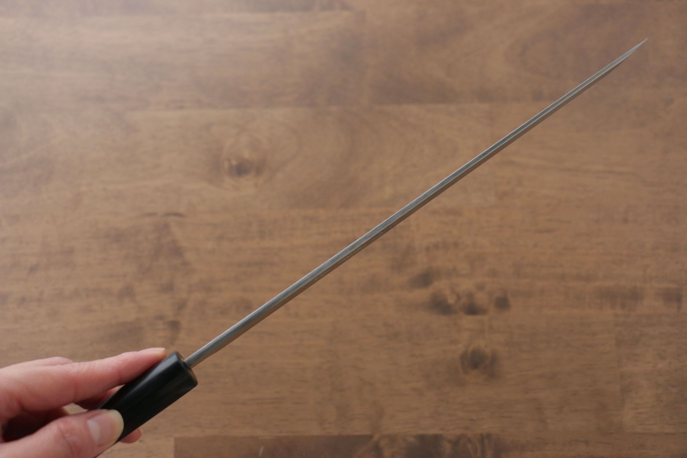 Jikko Silver Steel No.3 Sakimaru Yanagiba 240mm Shitan Handle - Japanny - Best Japanese Knife