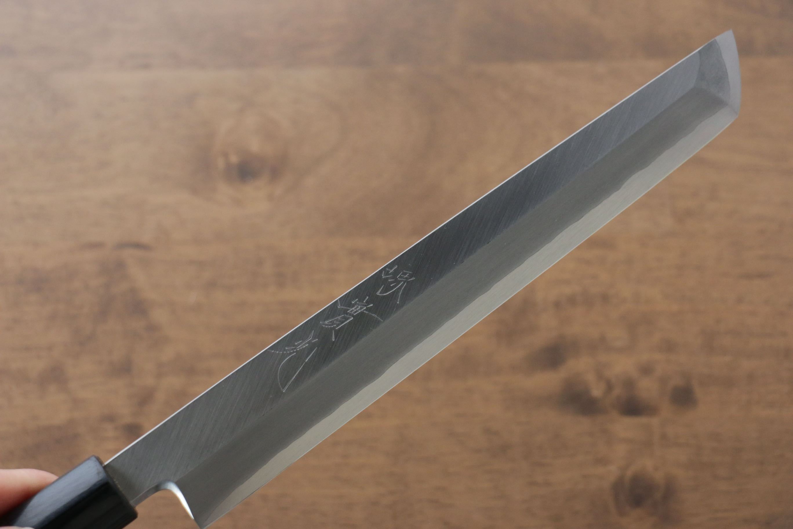 Jikko Silver Steel No.3 Sakimaru Yanagiba 210mm Shitan Handle - Japanny - Best Japanese Knife