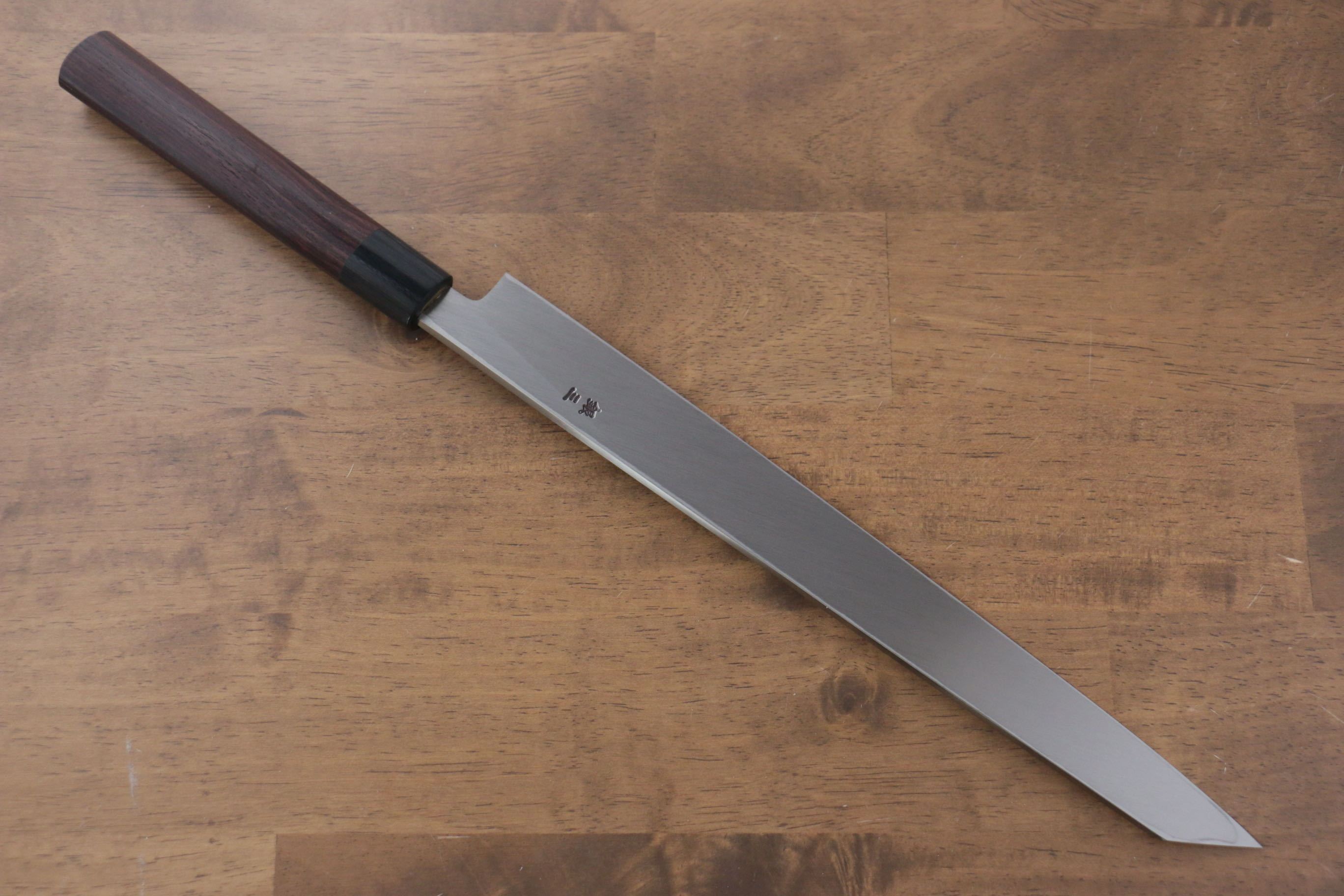 Jikko Silver Steel No.3 Kiritsuke Yanagiba 300mm Shitan Handle - Japanny - Best Japanese Knife