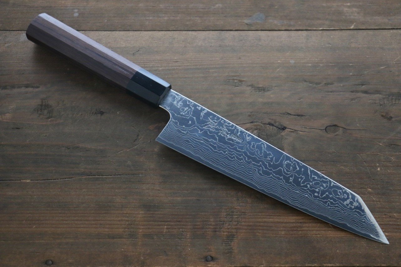 Sukenari SG2 Damascus Kiritsuke Gyuto 210mm Shitan Handle - Japanny - Best Japanese Knife