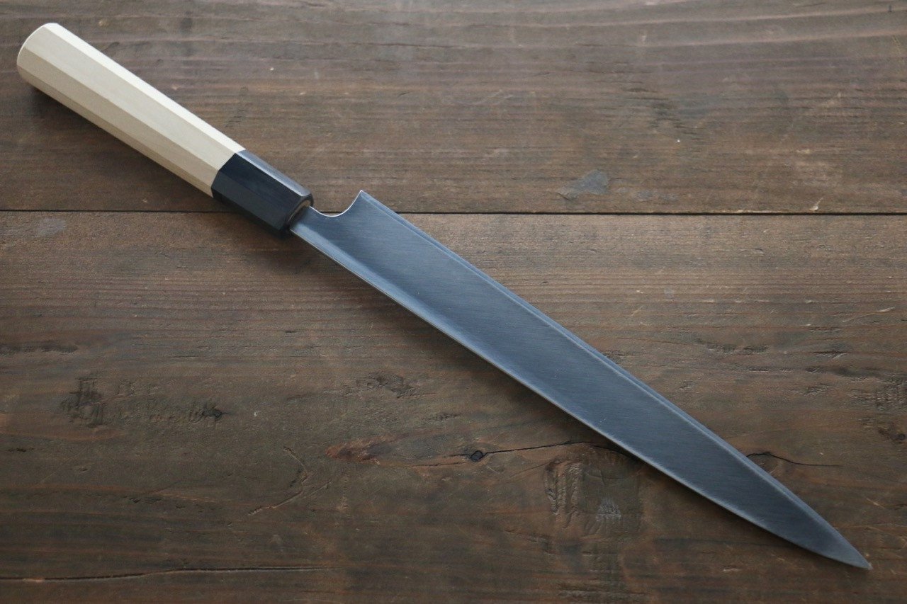 Sukenari Blue Steel No.2 Hongasumi Yanagiba Magnolia Handle - Japanny - Best Japanese Knife