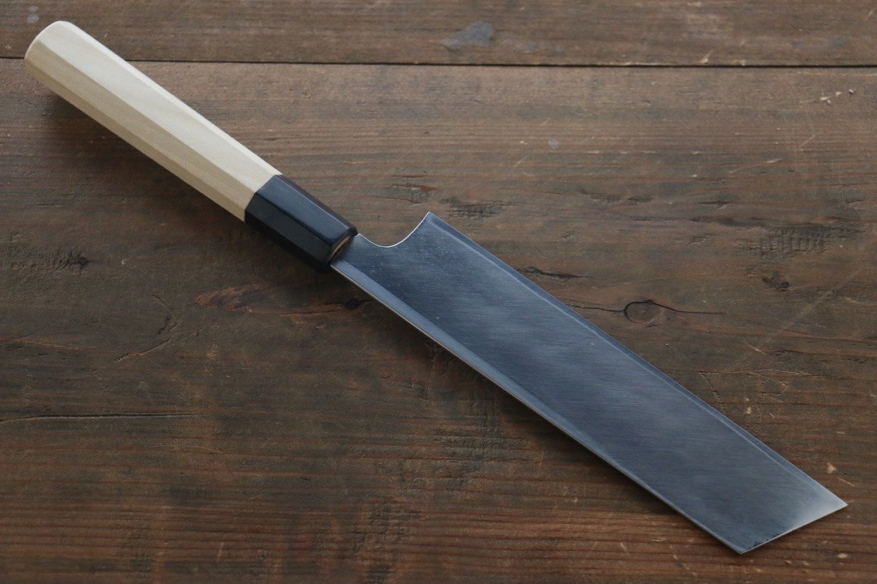 Sukenari Blue Steel No.2 Hongasumi Mukimono 180mm Magnolia Handle - Japanny - Best Japanese Knife