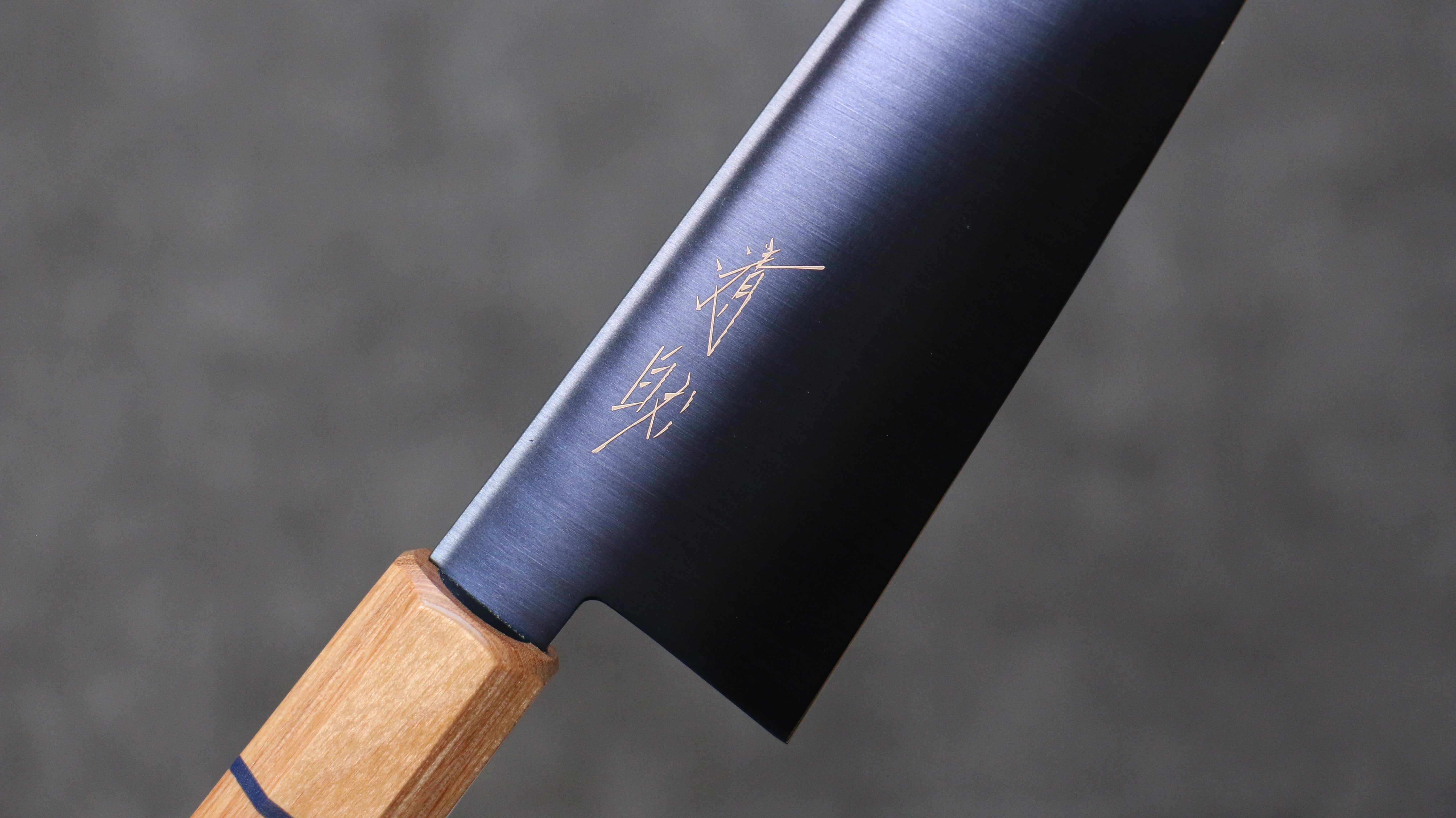 Seisuke SK-85 Ion plating Kiritsuke Santoku 180mm White wood Handle - Japanny - Best Japanese Knife