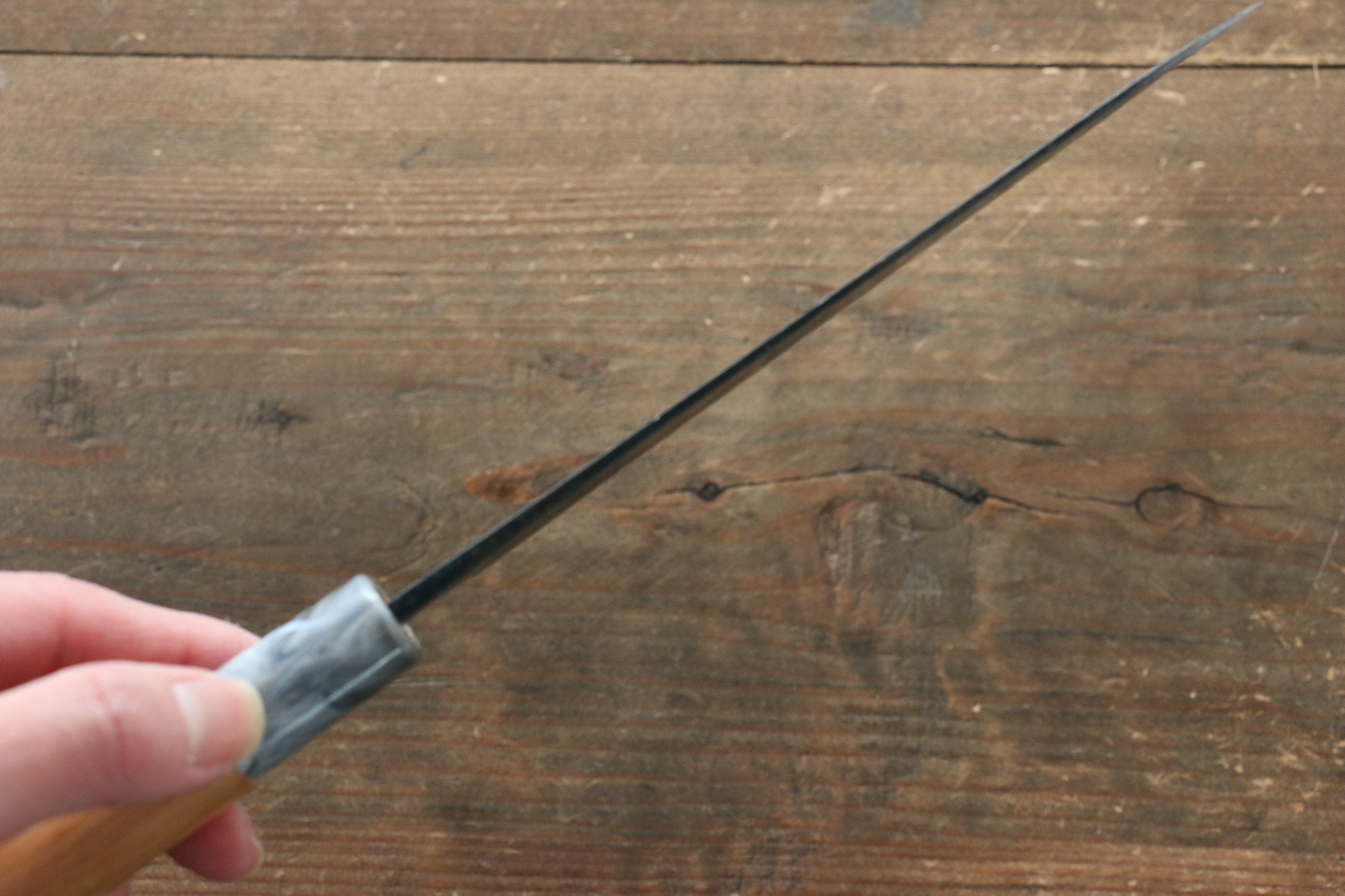 Masakage Mizu Blue Steel No.2 Black Finished Petty-Utility 150mm American Cherry Handle - Japanny - Best Japanese Knife