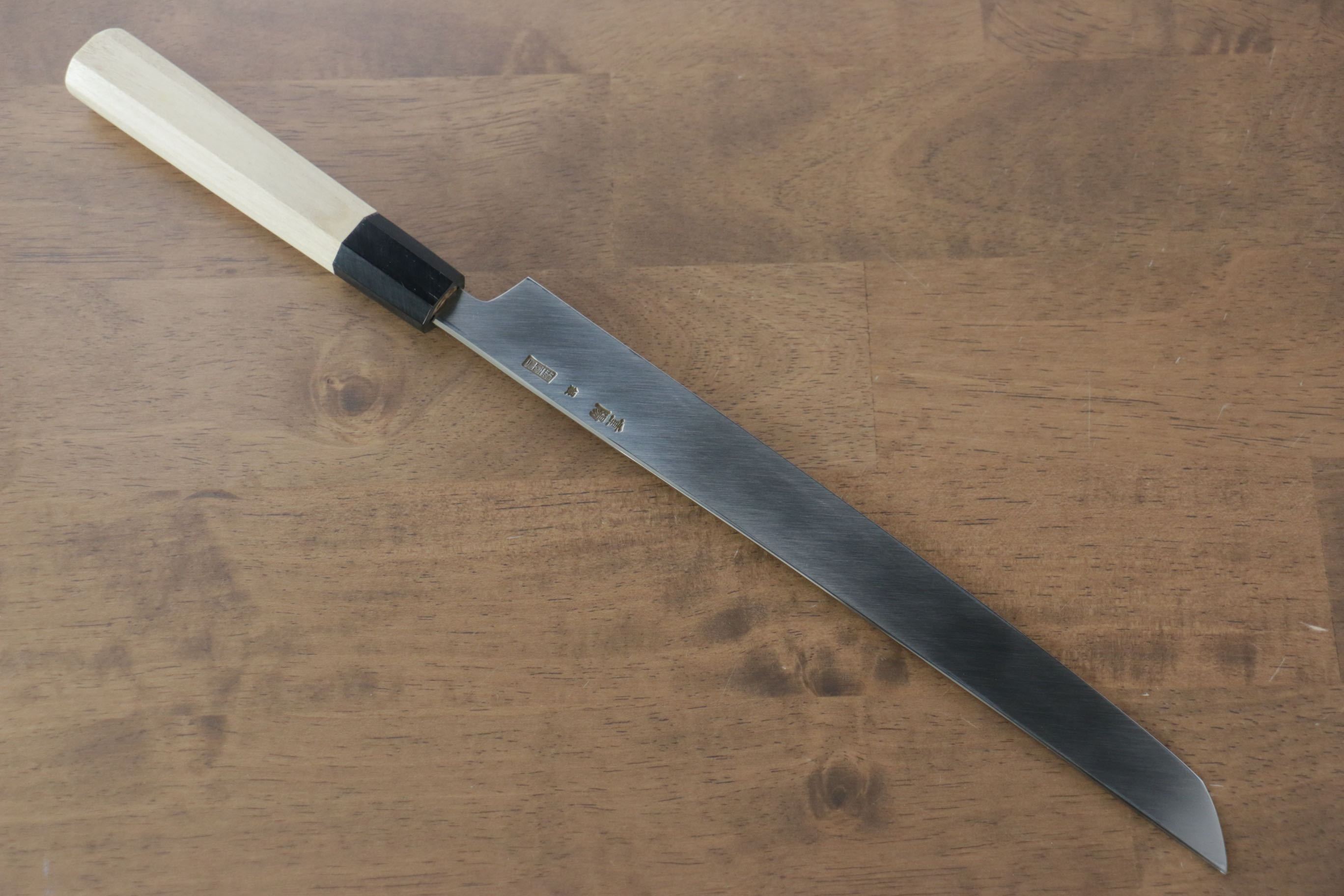 Choyo Silver Steel No.3 Mirrored Finish Sakimaru Takohiki 270mm Magnolia Handle - Japanny - Best Japanese Knife