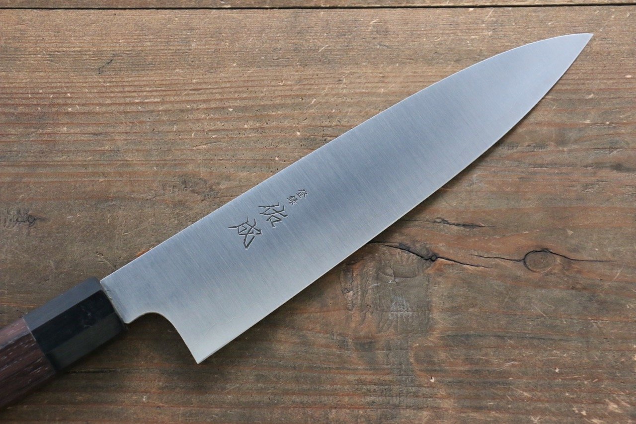 Sukenari Blue Super Gyuto 210mm Shitan Handle - Japanny - Best Japanese Knife