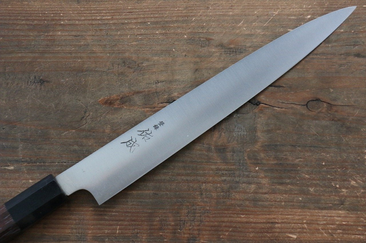 Sukenari Blue Super Sujihiki 240mm Shitan Handle - Japanny - Best Japanese Knife