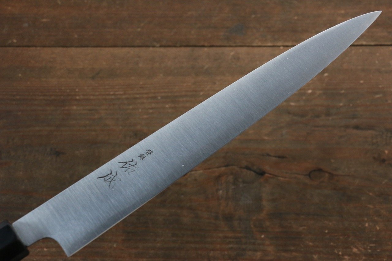 Sukenari Blue Super Sujihiki 240mm Shitan Handle - Japanny - Best Japanese Knife