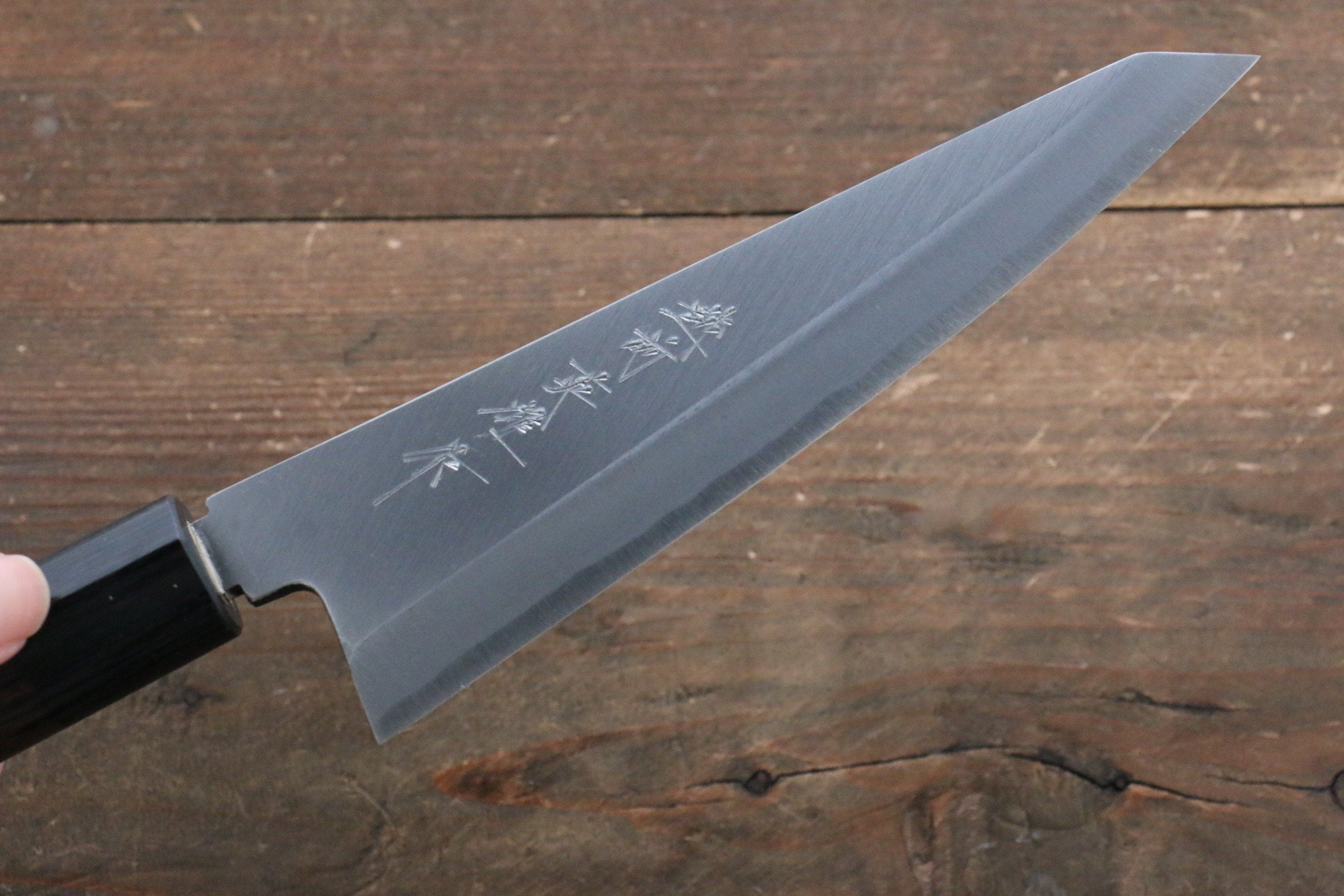Hideo Kitaoka Blue Steel No.2 Honesuki Boning 150mm Shitan Handle - Japanny - Best Japanese Knife