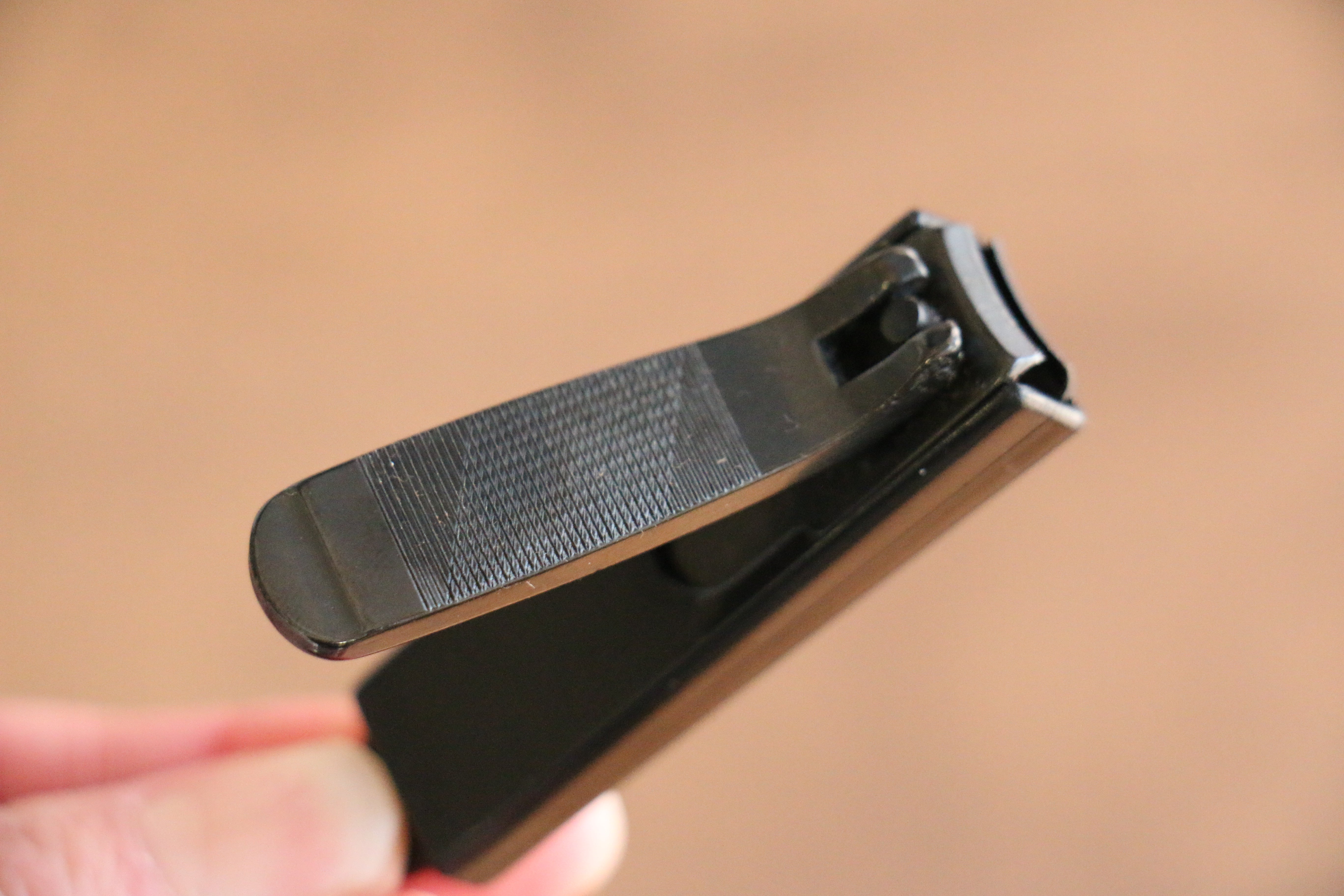Black large High carbon steel With cover Black dyeing Nail Clipper - Japanny - Best Japanese Knife