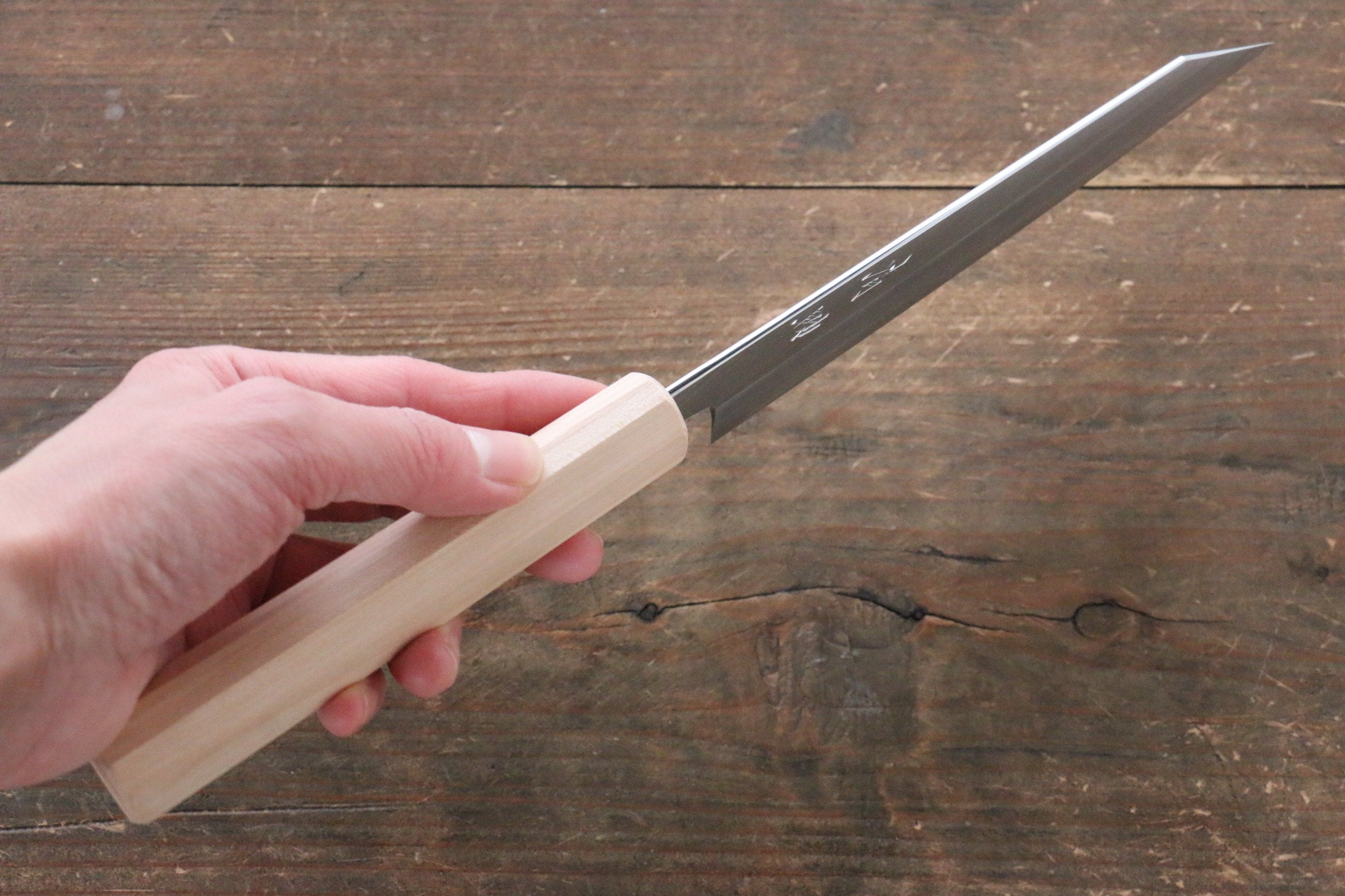 Seisuke Silver Steel No.3 Kiritsuke Petty-Utility 150mm Cherry Tree Handle - Japanny - Best Japanese Knife