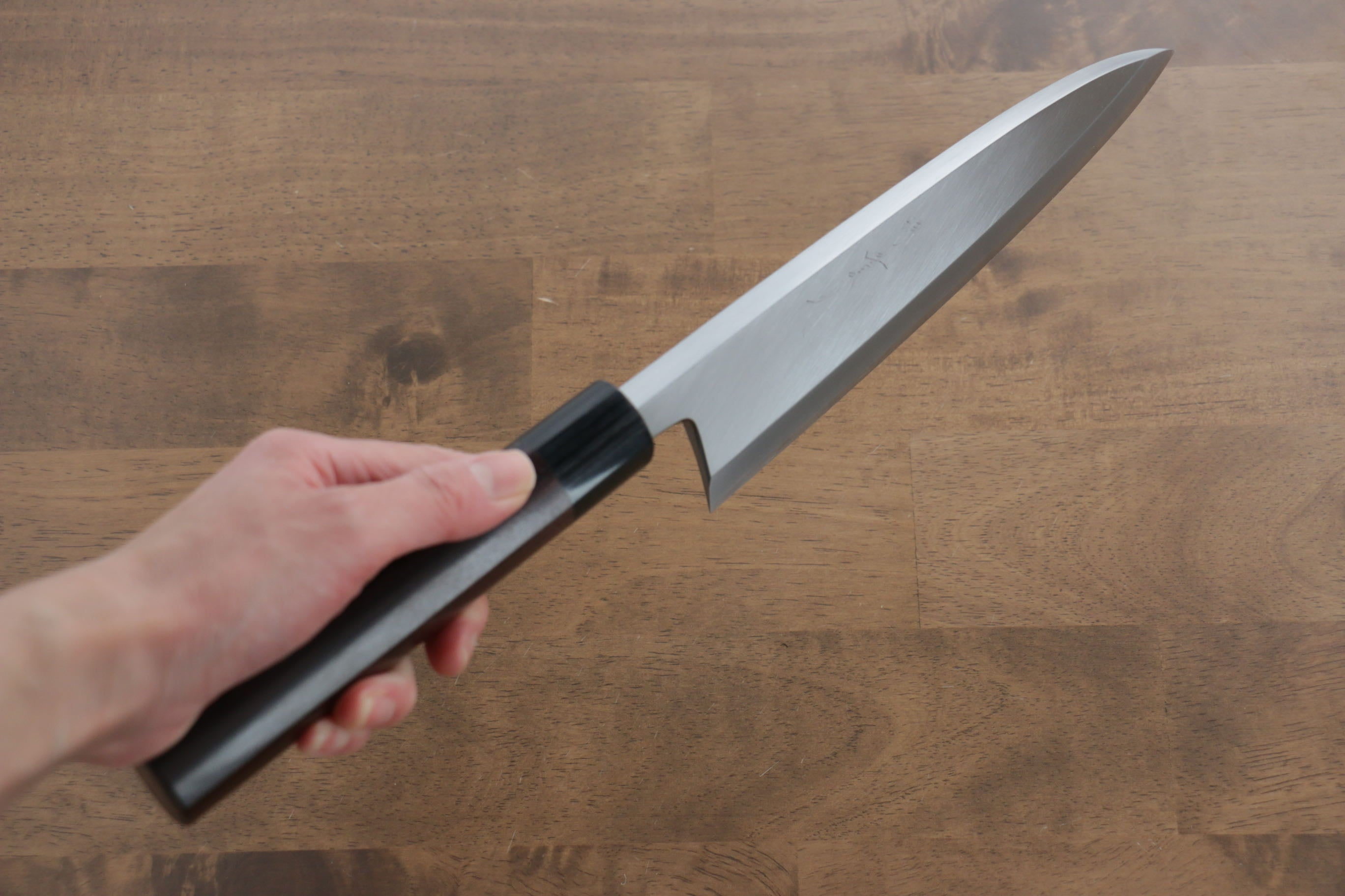 Jikko White Steel No.2 Deba 210mm Shitan Handle - Japanny - Best Japanese Knife