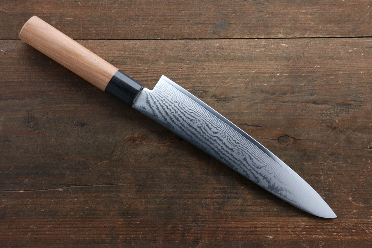 Seisuke VG10 63 Layer Damascus Gyuto 240mm Cherry Tree Handle - Japanny - Best Japanese Knife