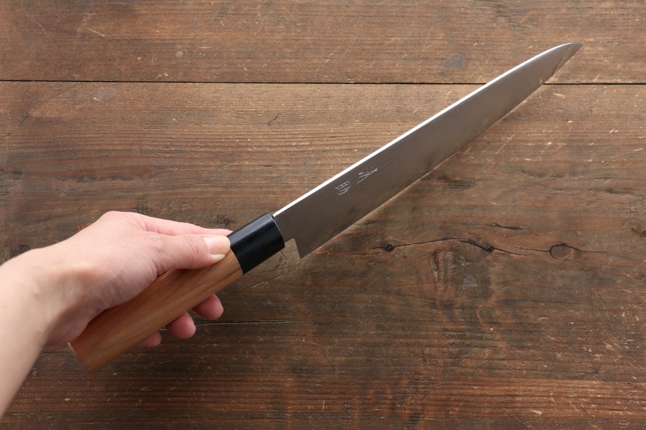 Seisuke VG10 63 Layer Damascus Gyuto 210mm Cherry Tree Handle - Japanny - Best Japanese Knife