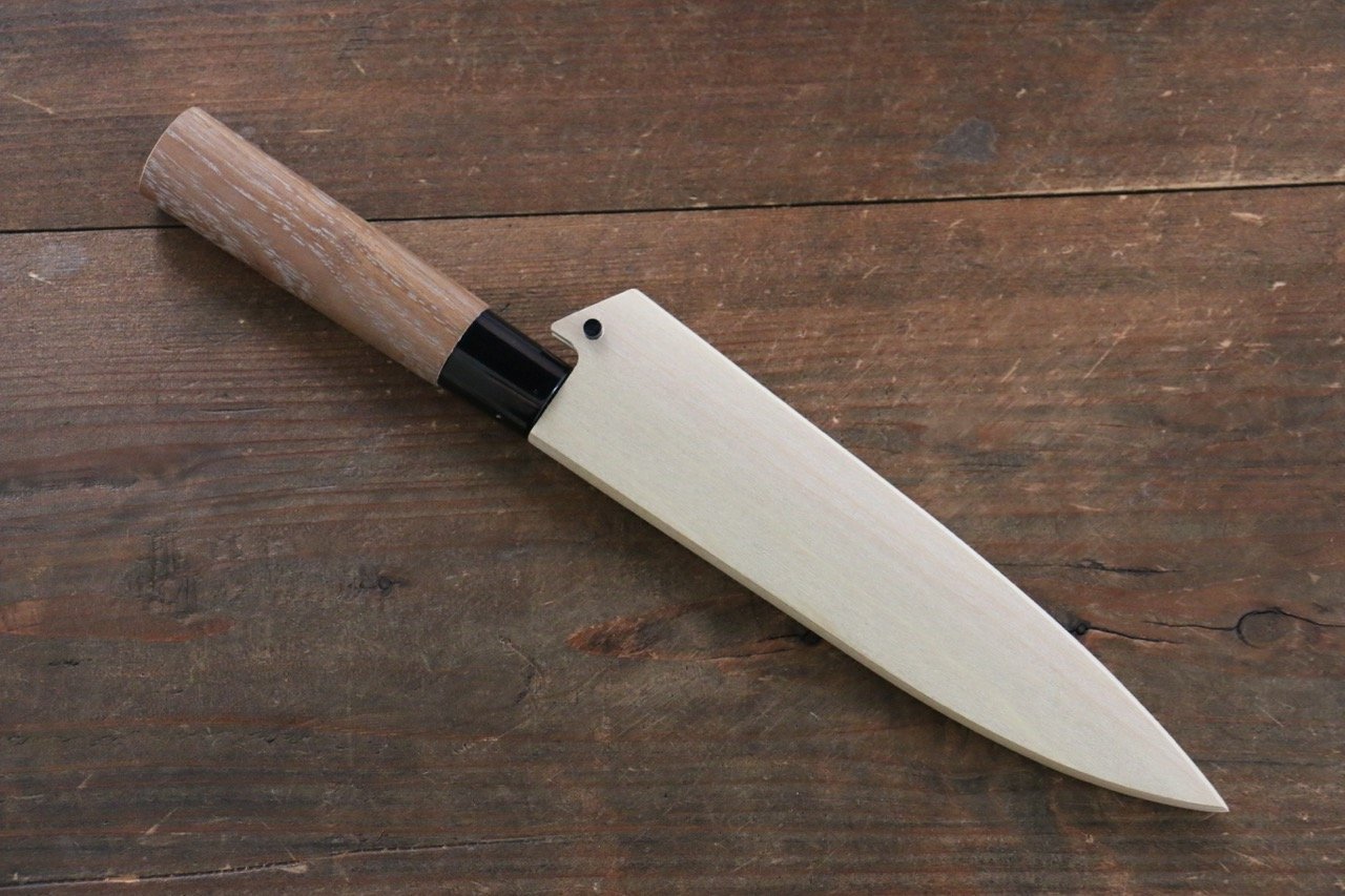 Magnolia Saya Sheath for Petty Chef's Knife with with Plywood Pin-135mm (Nashiji) - Japanny - Best Japanese Knife