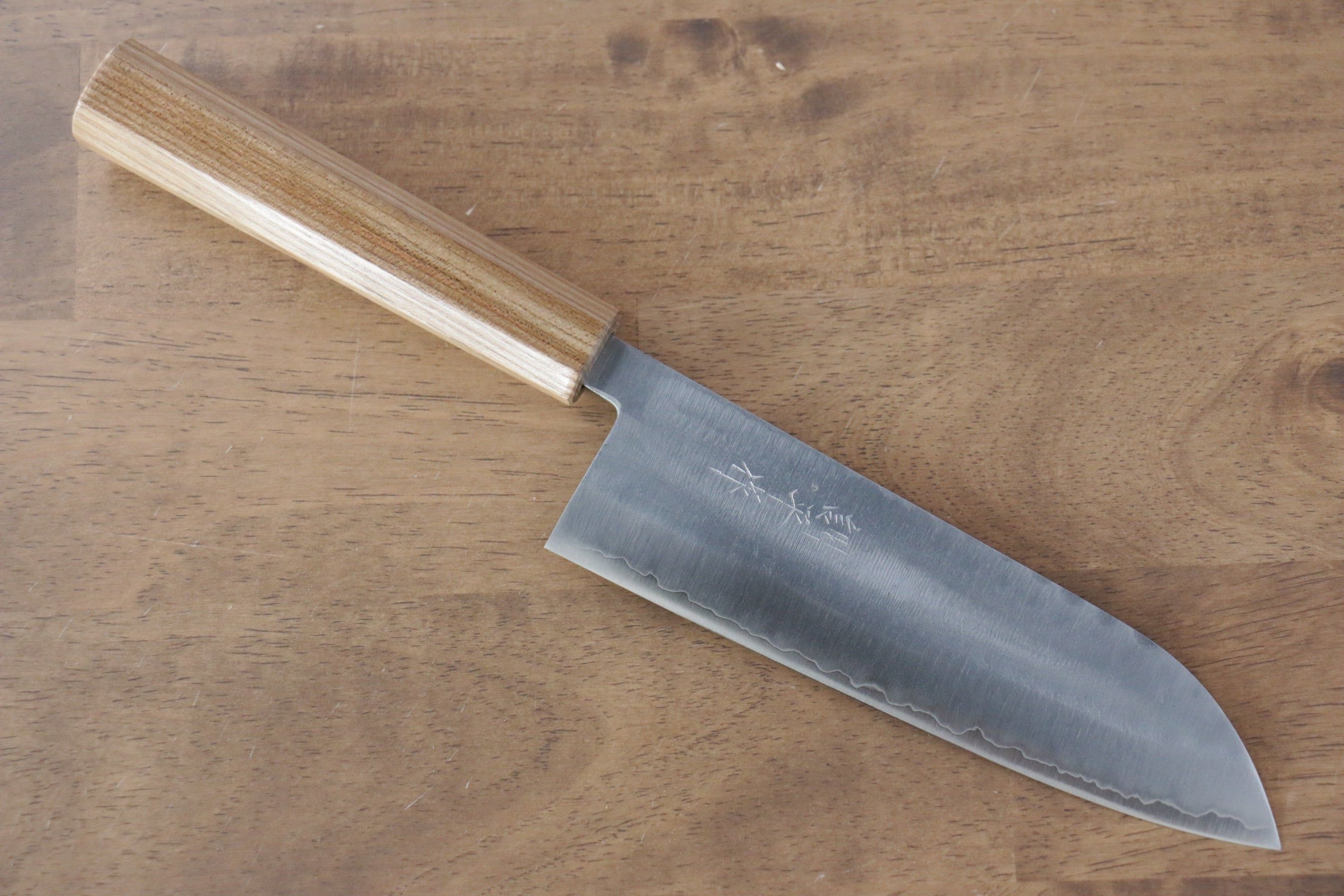 Kunihira VG1 Hammered Santoku 170mm Enju Handle - Japanny - Best Japanese Knife