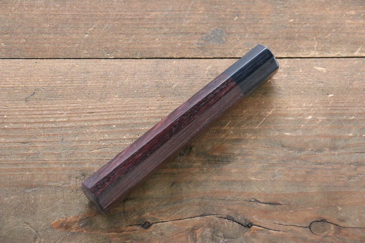 Octagonal Shitan Knife Handle for Santoku Knife 180mm - Japanny - Best Japanese Knife