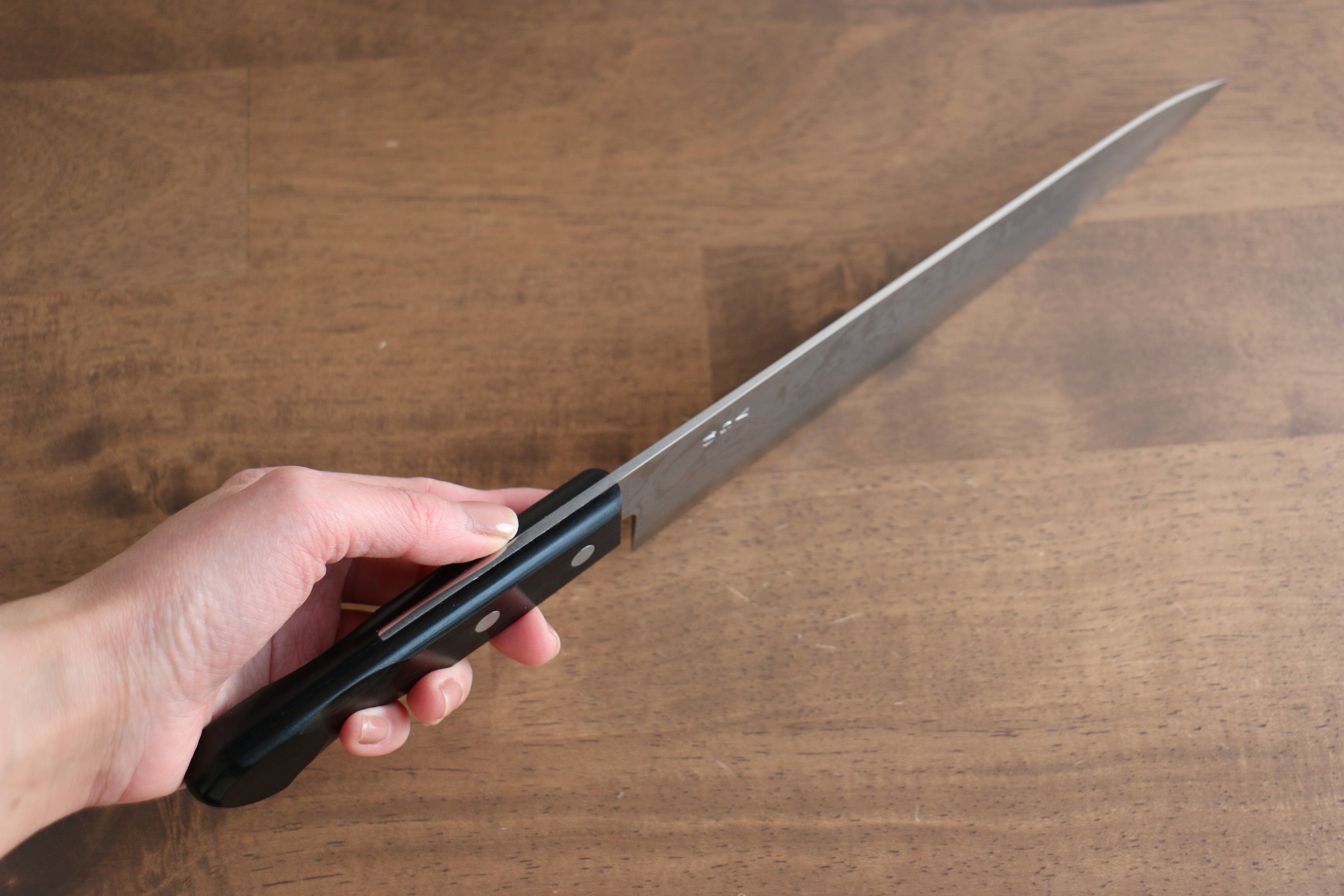 Nao Yamamoto VG10 Damascus Gyuto 210mm Black Pakka wood Handle - Japanny - Best Japanese Knife