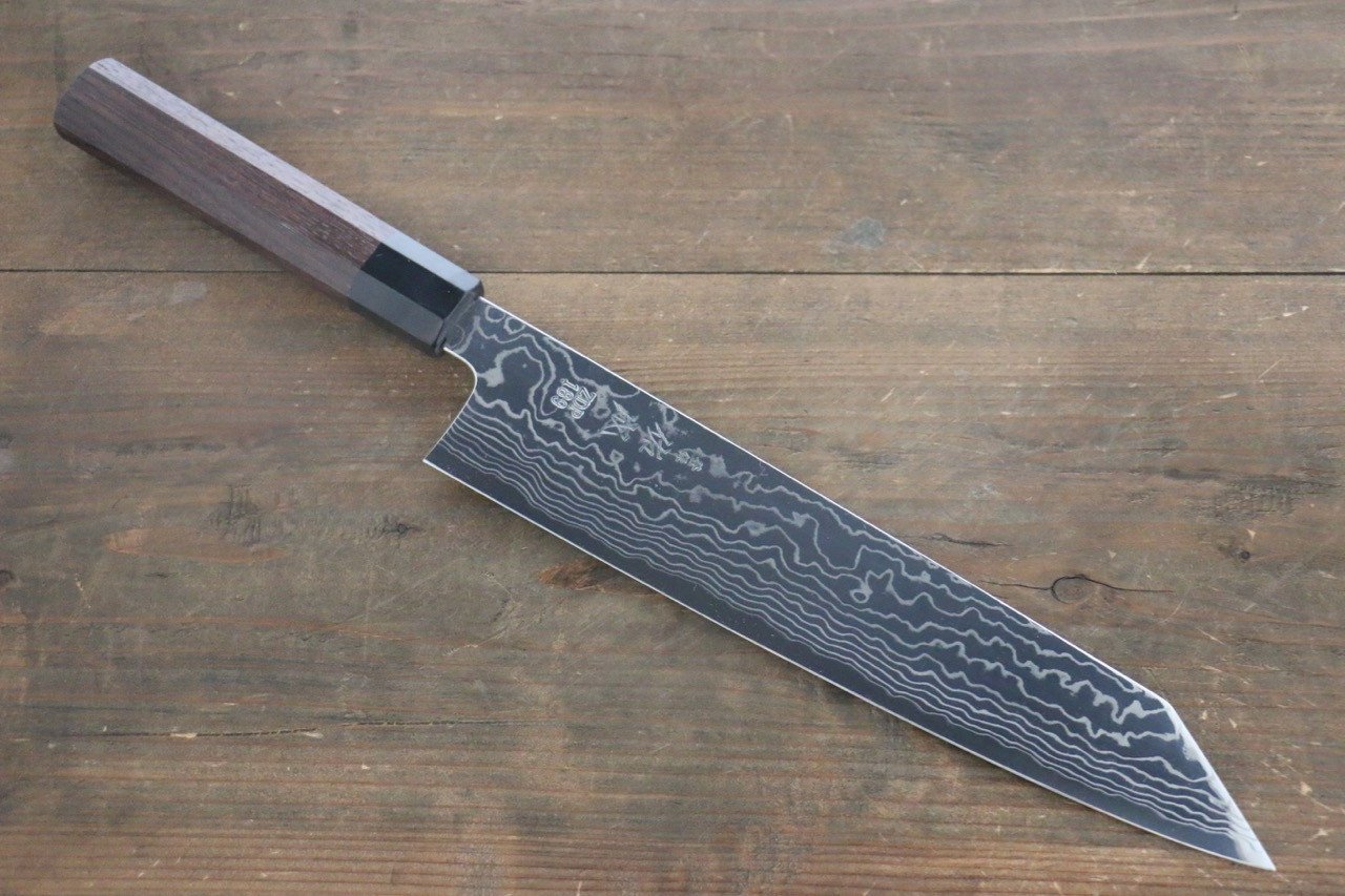 Sukenari ZDP189 Damascus Kiritsuke Gyuto 270mm Shitan Handle - Japanny - Best Japanese Knife