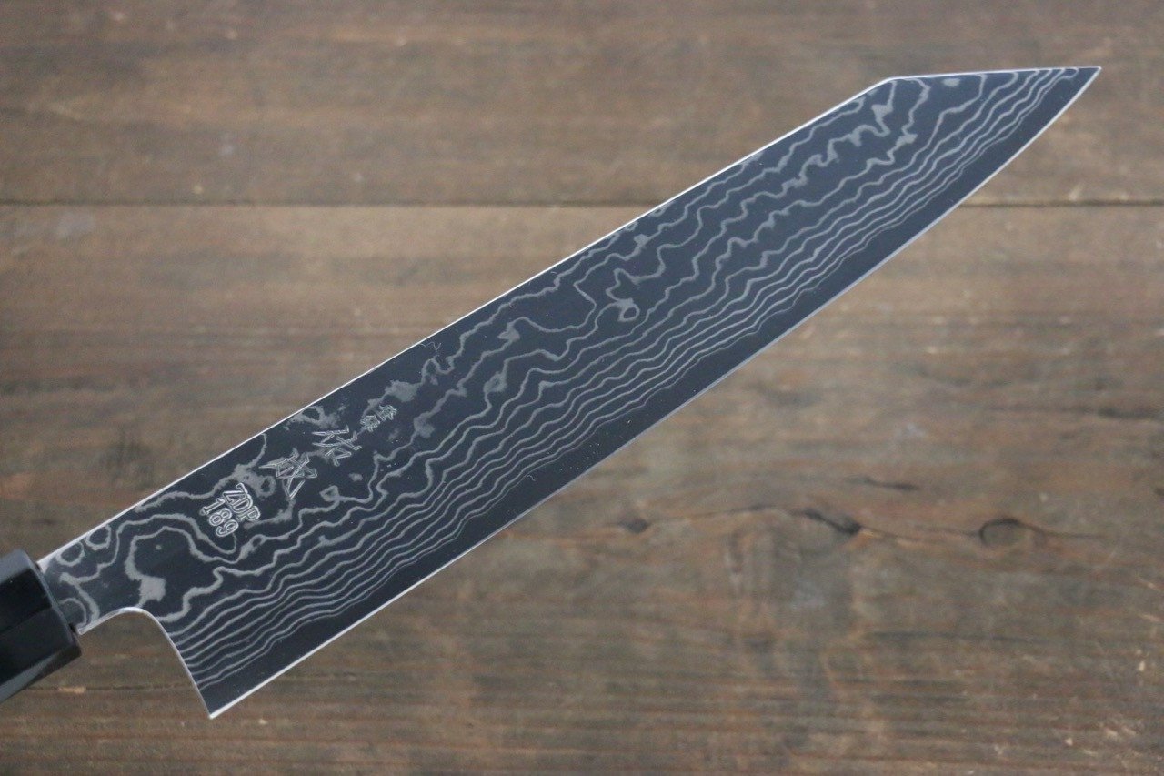 Sukenari ZDP189 Damascus Kiritsuke Gyuto 270mm Shitan Handle - Japanny - Best Japanese Knife