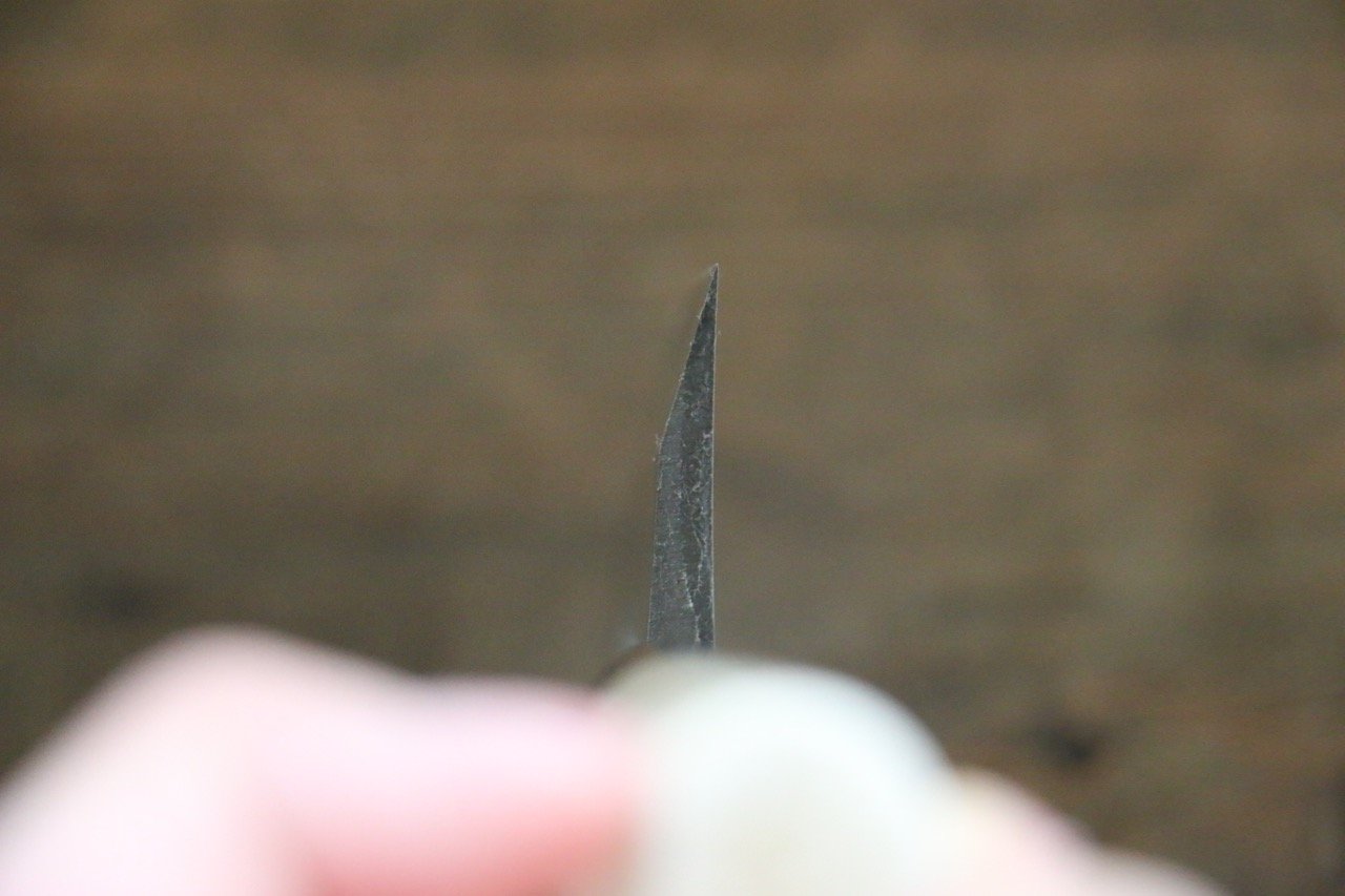 Sakai Takayuki Kasumitogi White Steel Kenrankarei engraving Deba - Japanny - Best Japanese Knife