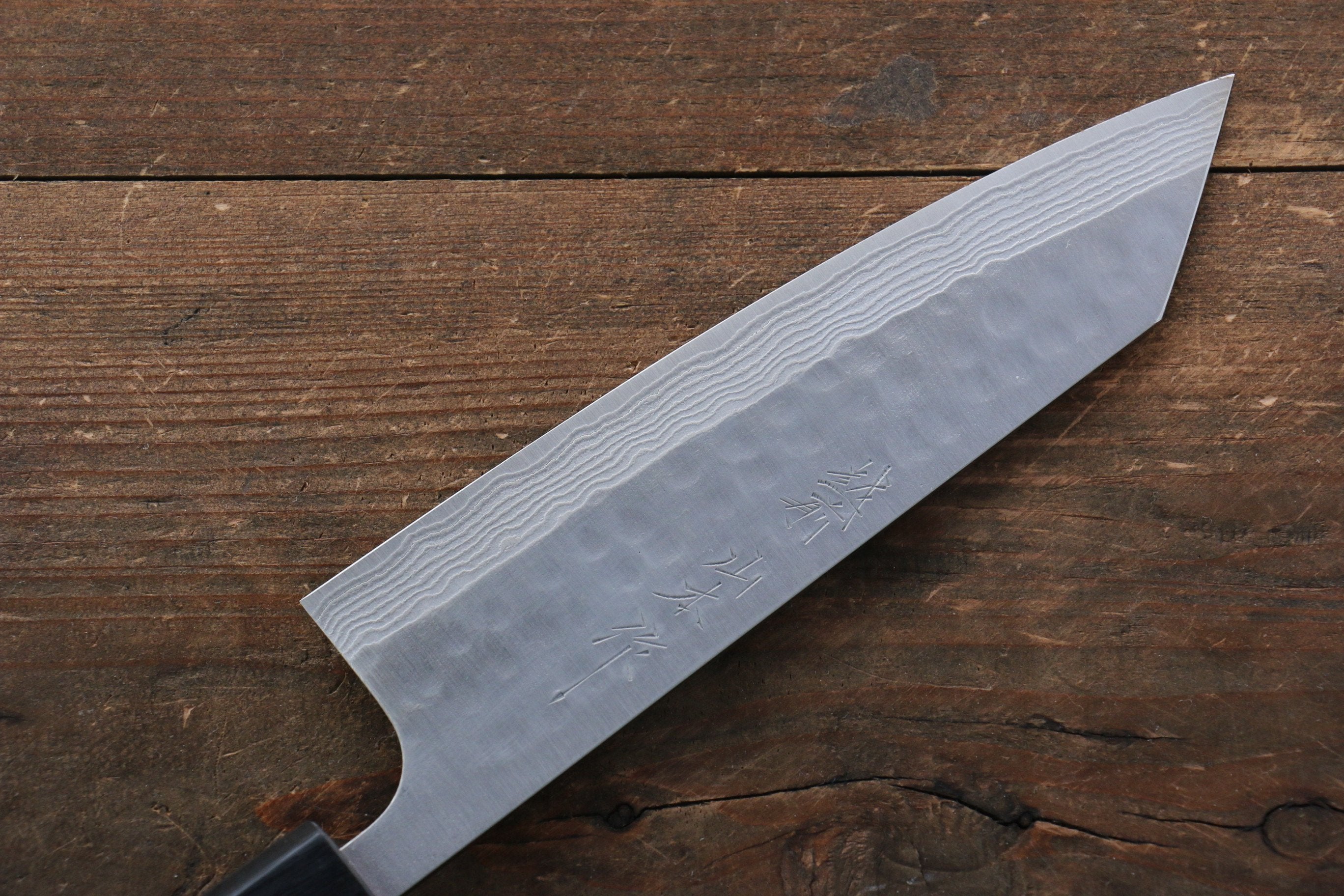 Nao Yamamoto SRS13 Black Damascus Bunka 165mm Cherry Blossoms - Japanny - Best Japanese Knife