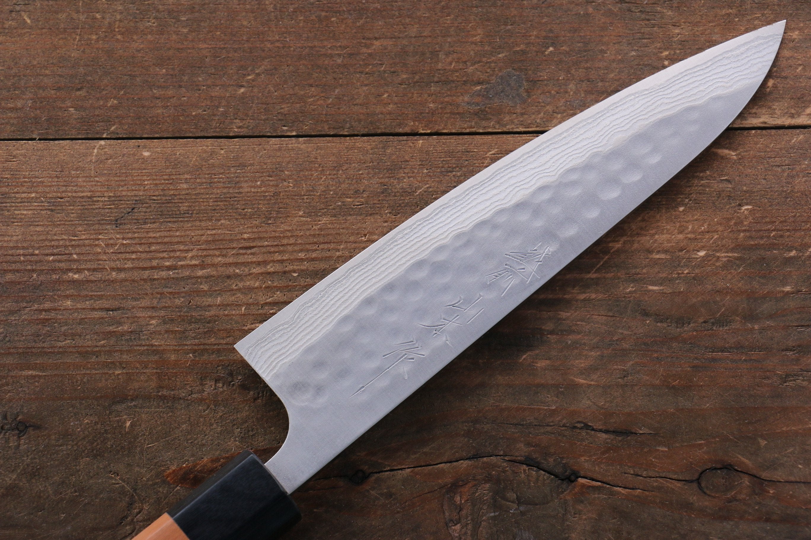 Nao Yamamoto SRS13 Black Damascus Gyuto 180mm Cherry Blossoms Handle - Japanny - Best Japanese Knife