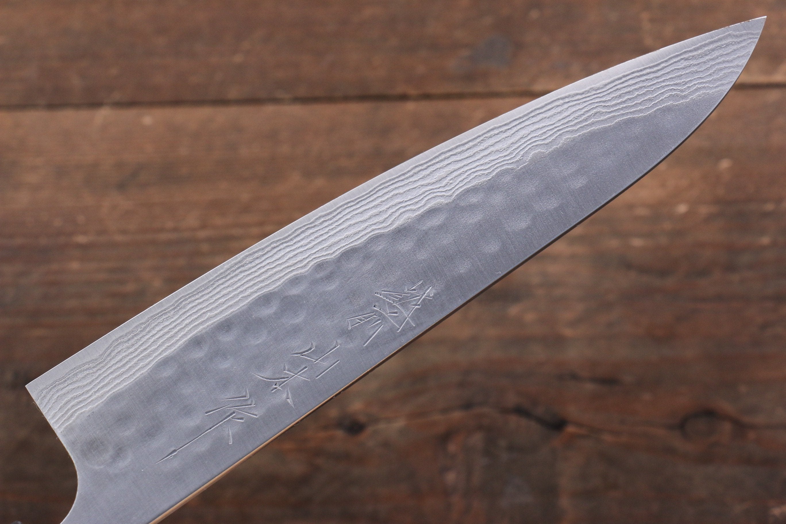 Nao Yamamoto SRS13 Black Damascus Gyuto 180mm Cherry Blossoms Handle - Japanny - Best Japanese Knife