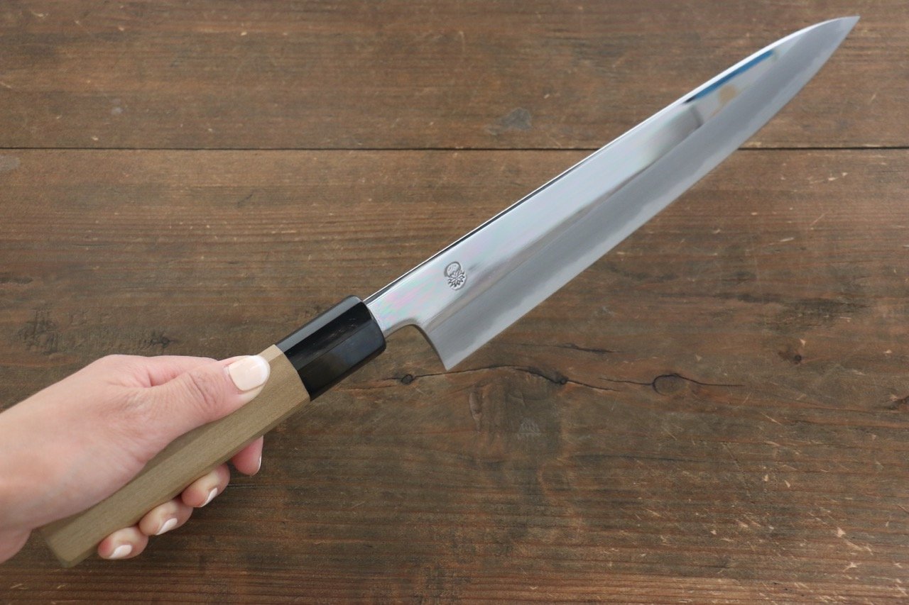 Choyo White Steel Mirrored Finish Gyuto 240mm Magnolia Handle - Japanny - Best Japanese Knife